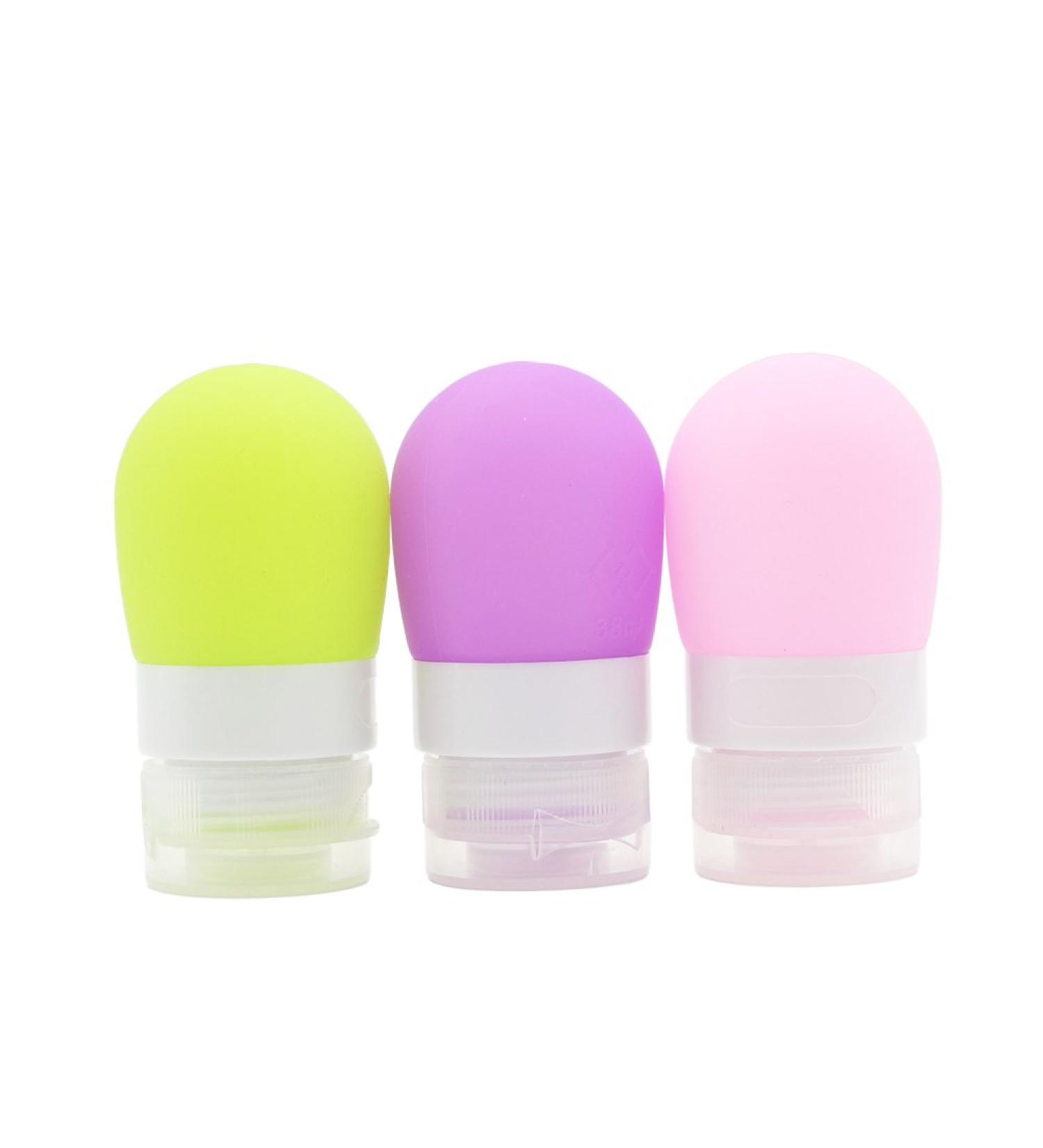 Mziart Portable Soft Silicone Travel Bottles - 1.3oz (Pack of 3) | TSA Approved Travel Containers - Buy Online on SooperMarket.com