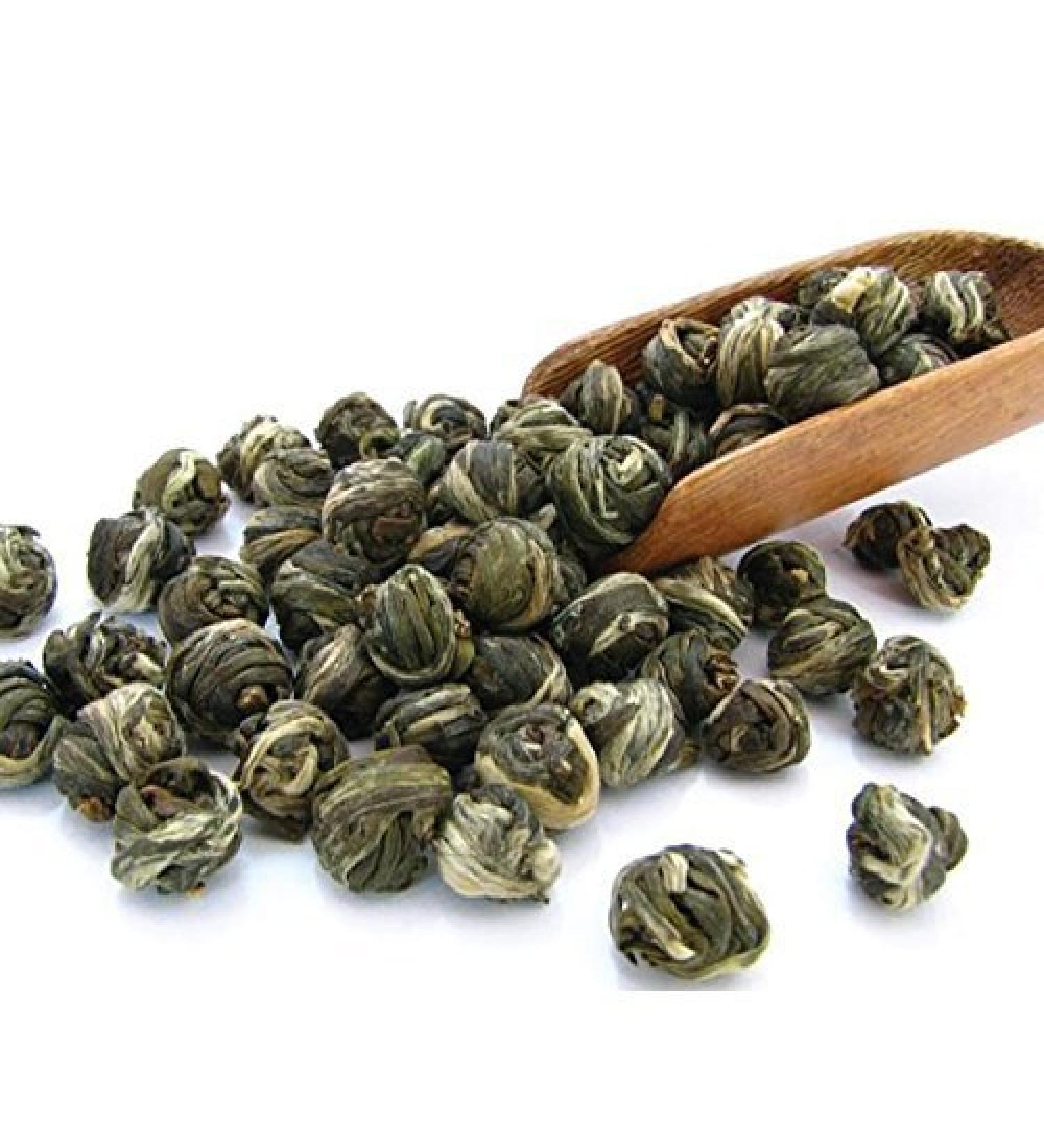 Tealyra - Imperial Jasmine Dragon Pearls - Loose Leaf Green Tea - Jasmine Green Tea with Pleasant Aroma and Tonic Effect - Best Chinese Green Tea - 100g (3.5-ounce) 100 g (Pack of 1) - Buy Online on SooperMarket.com
