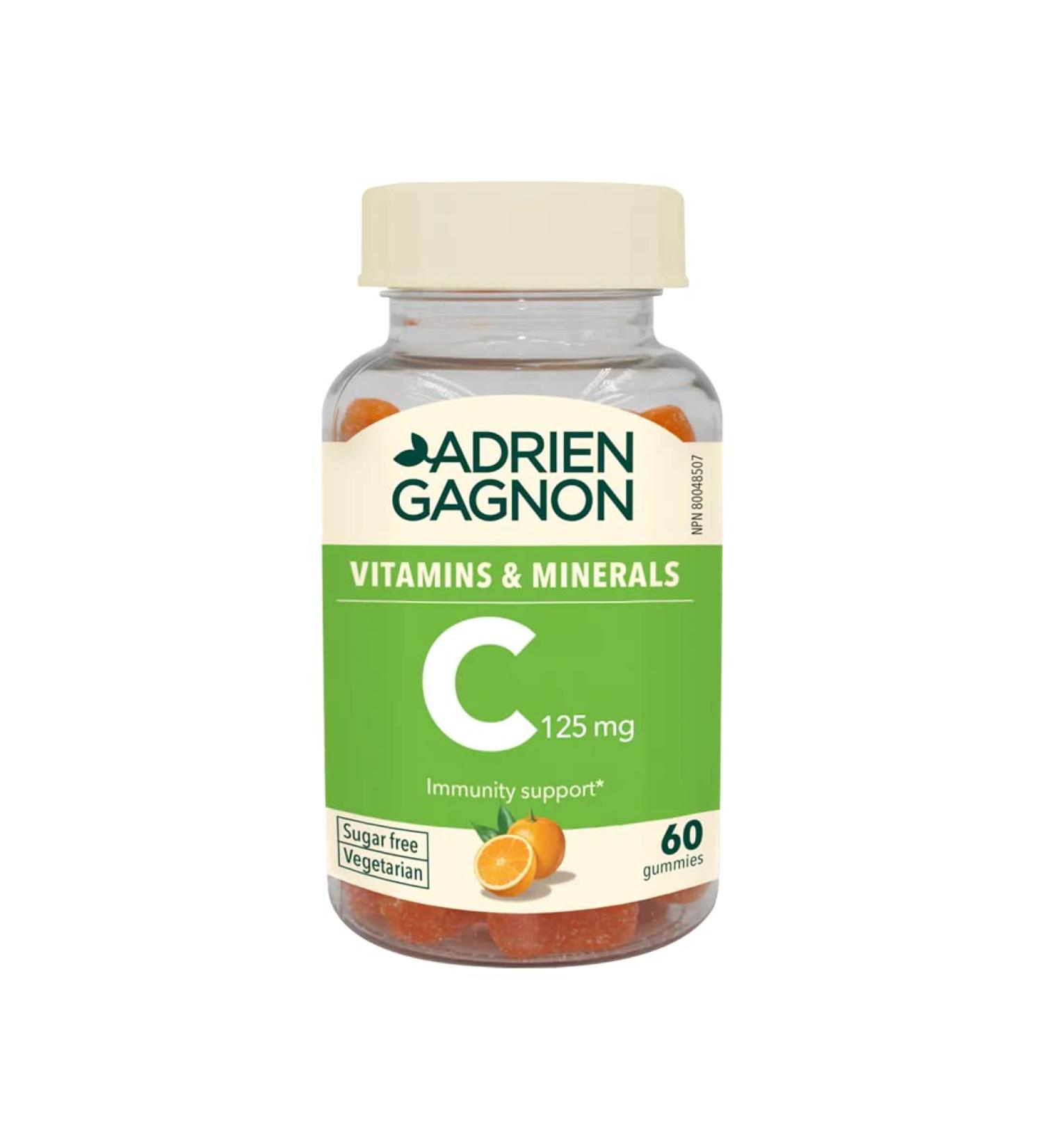 Adrien Gagnon - Sugar Free Vitamin C Gummies 120mg - Orange flavor 60 count - Buy Online on SooperMarket.com