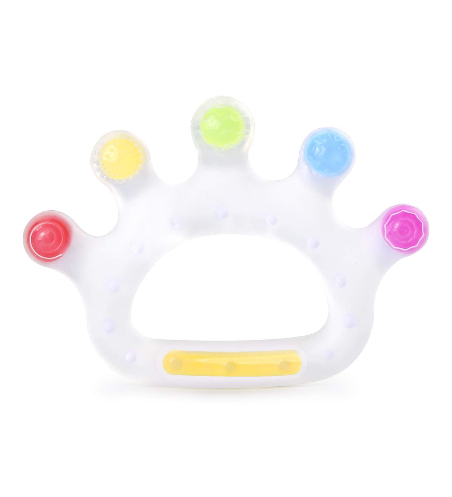 Baby Palm Teether - Silicone Teething Toy for Babies 0-12 Months | Soothes Teething Pain, BPA Free, Easy Grasp Design | Anti-Choking Safety Feature - Buy Online on SooperMarket.com