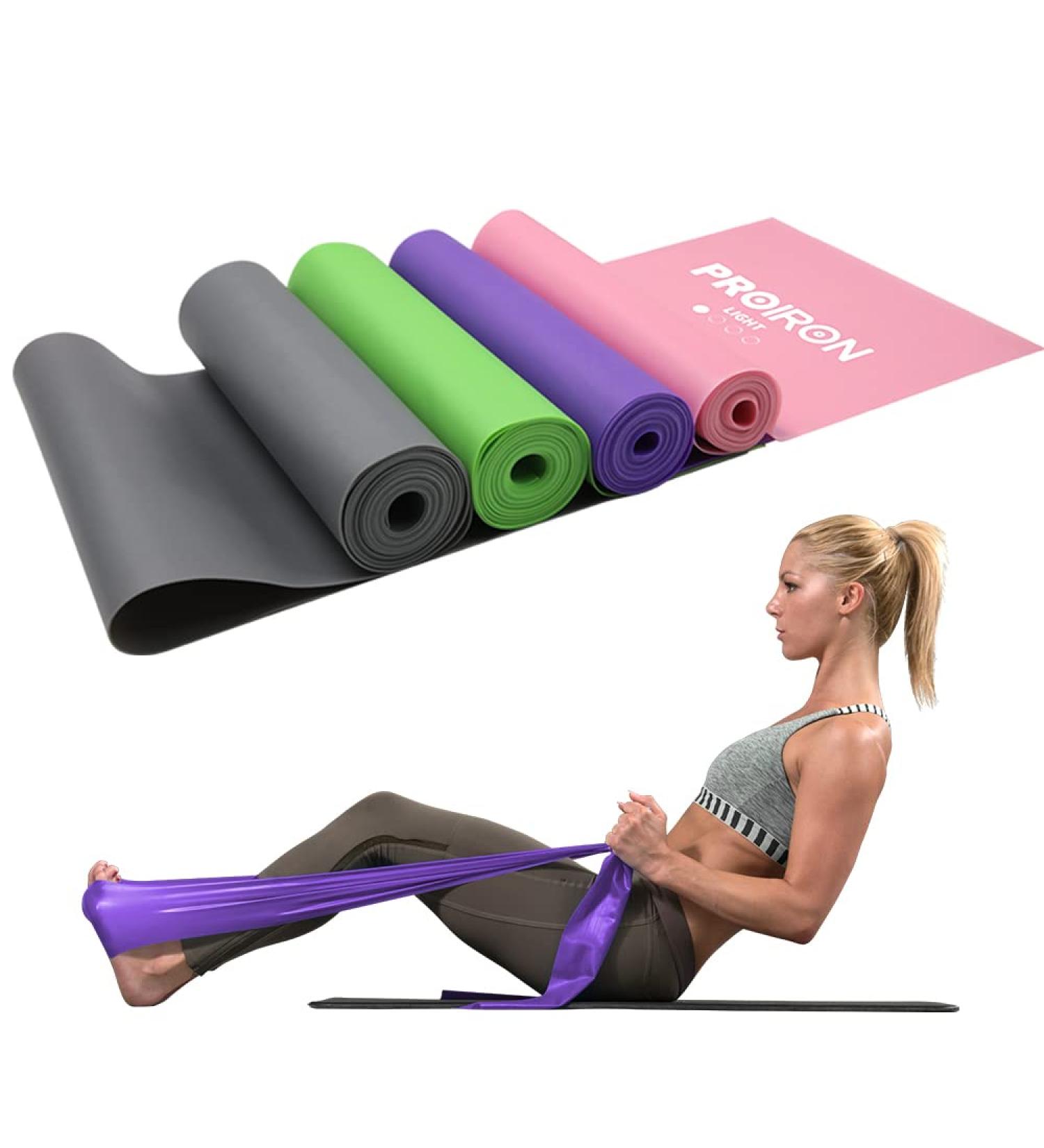 PROIRON Latex-Free Resistance Bands for Strength Training Yoga Pilates - Light/Medium/Heavy b-Purple/2m/20lb - Buy Online on SooperMarket.com
