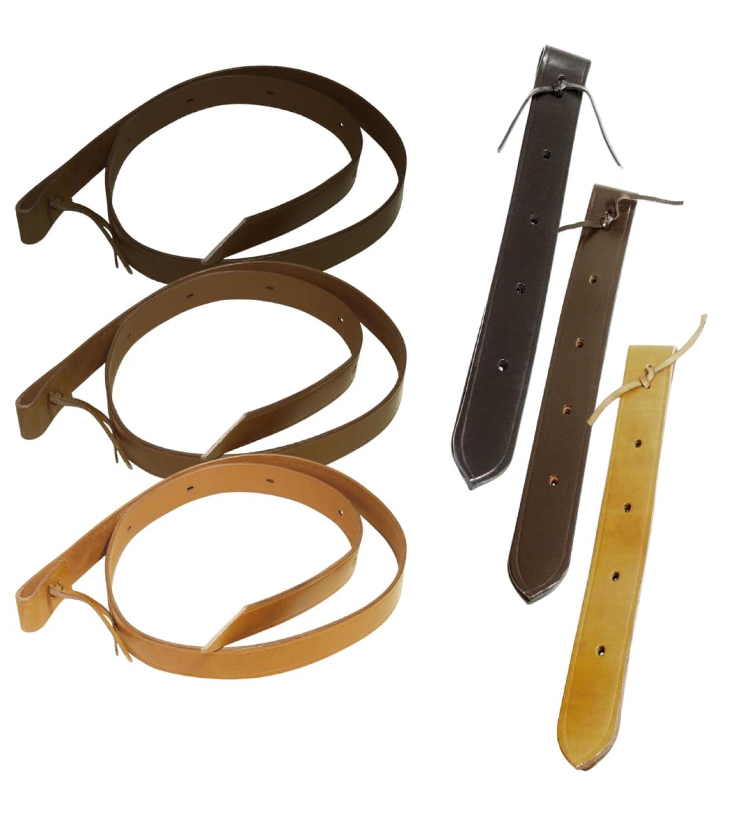 PFIFF 004334 Off-Billett saddle girth western saddle girth western saddle western riding leather brown approx. 45 x 4.5cm