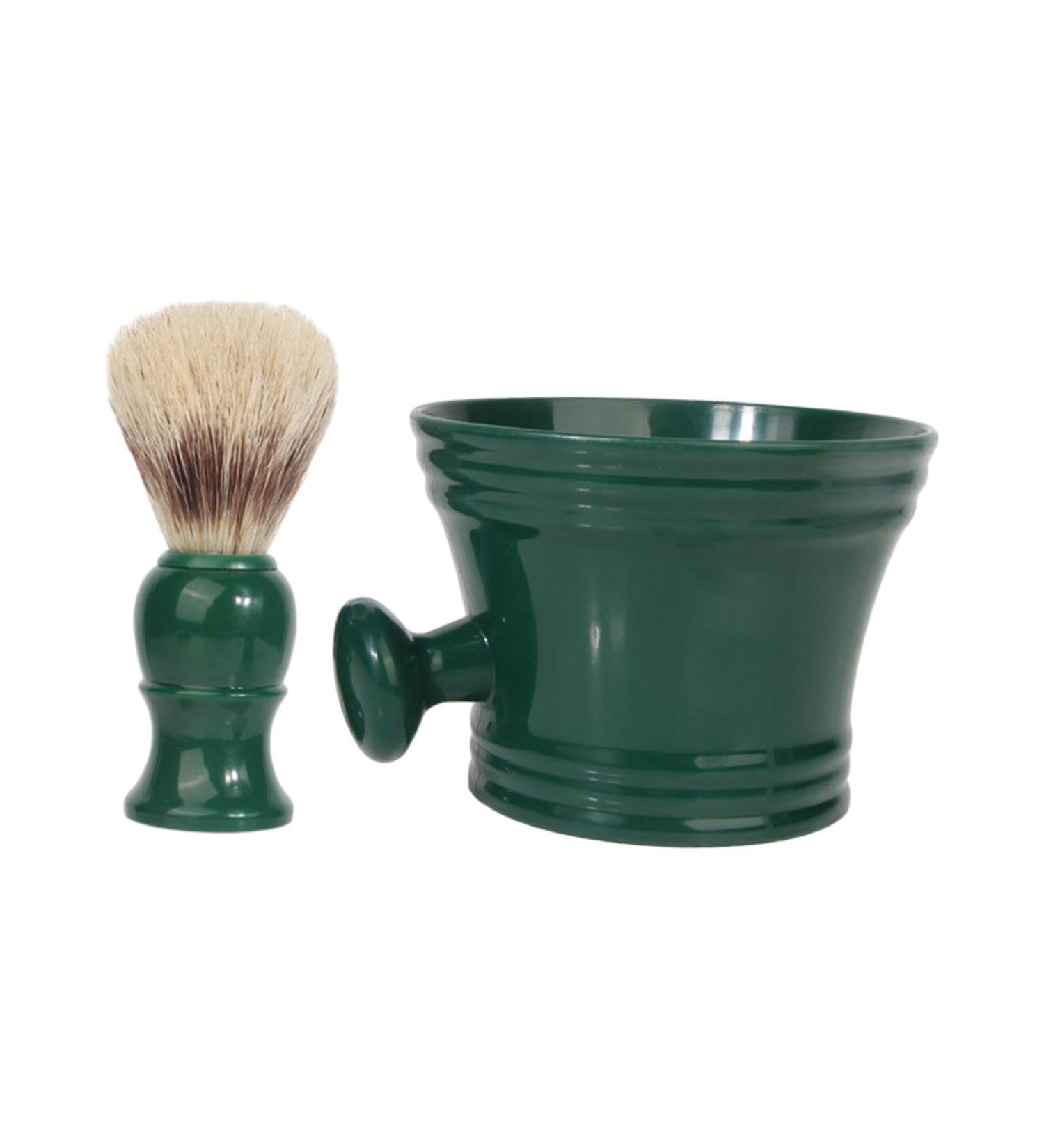 Colcolo Shaving Soap Set - Premium Cream Bowl & Brush Men's Bathroom Accessories Ideal Gift for Friends - Buy Online on SooperMarket.com