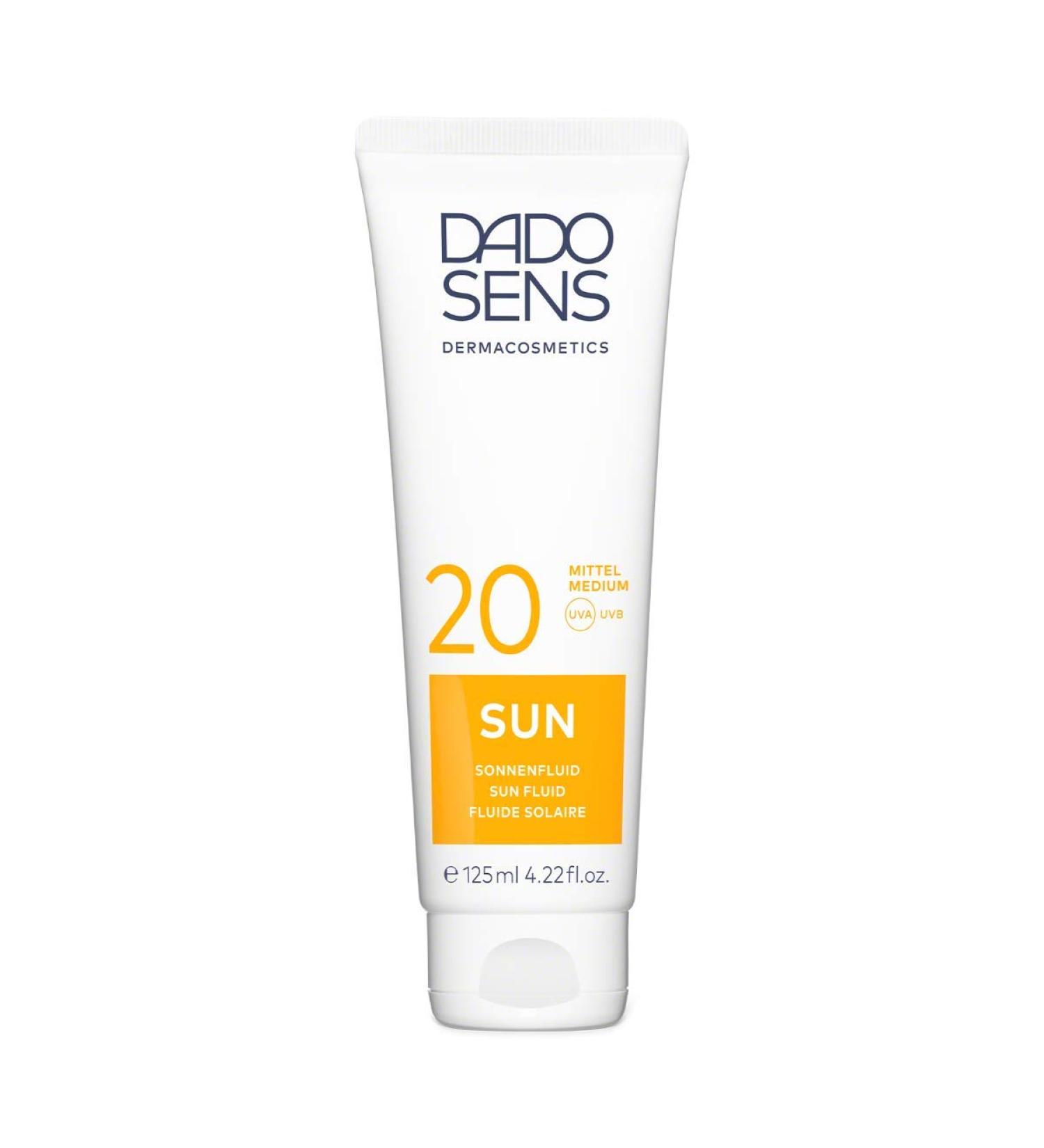 DADO SENS SUN SUN FLUID SPF 20 125ml - Dermatologically developed skin protection for sensitive and allergy-prone skin