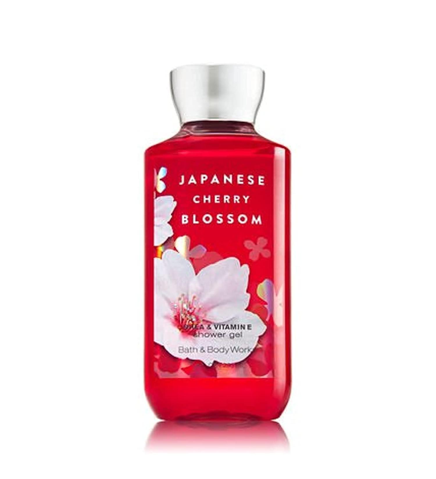 Japanese Cherry Blossom Shower Gel with Shea & Vitamin E - Nourishing Body Wash - Buy Online on SooperMarket.com