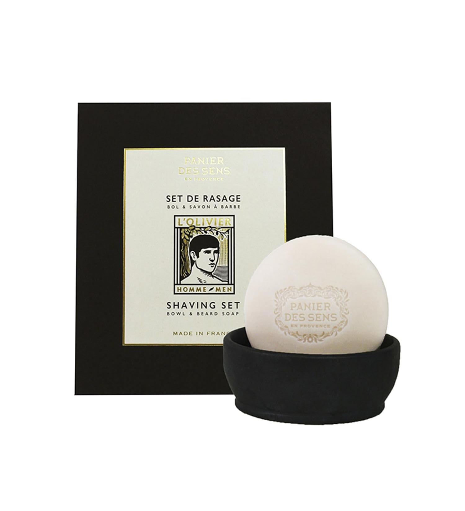 Panier des Sens Shaving Set Bowl & Beard Soap Gift Set for Men | Woody Fragrance - International Shipping Available - Buy Online on SooperMarket.com