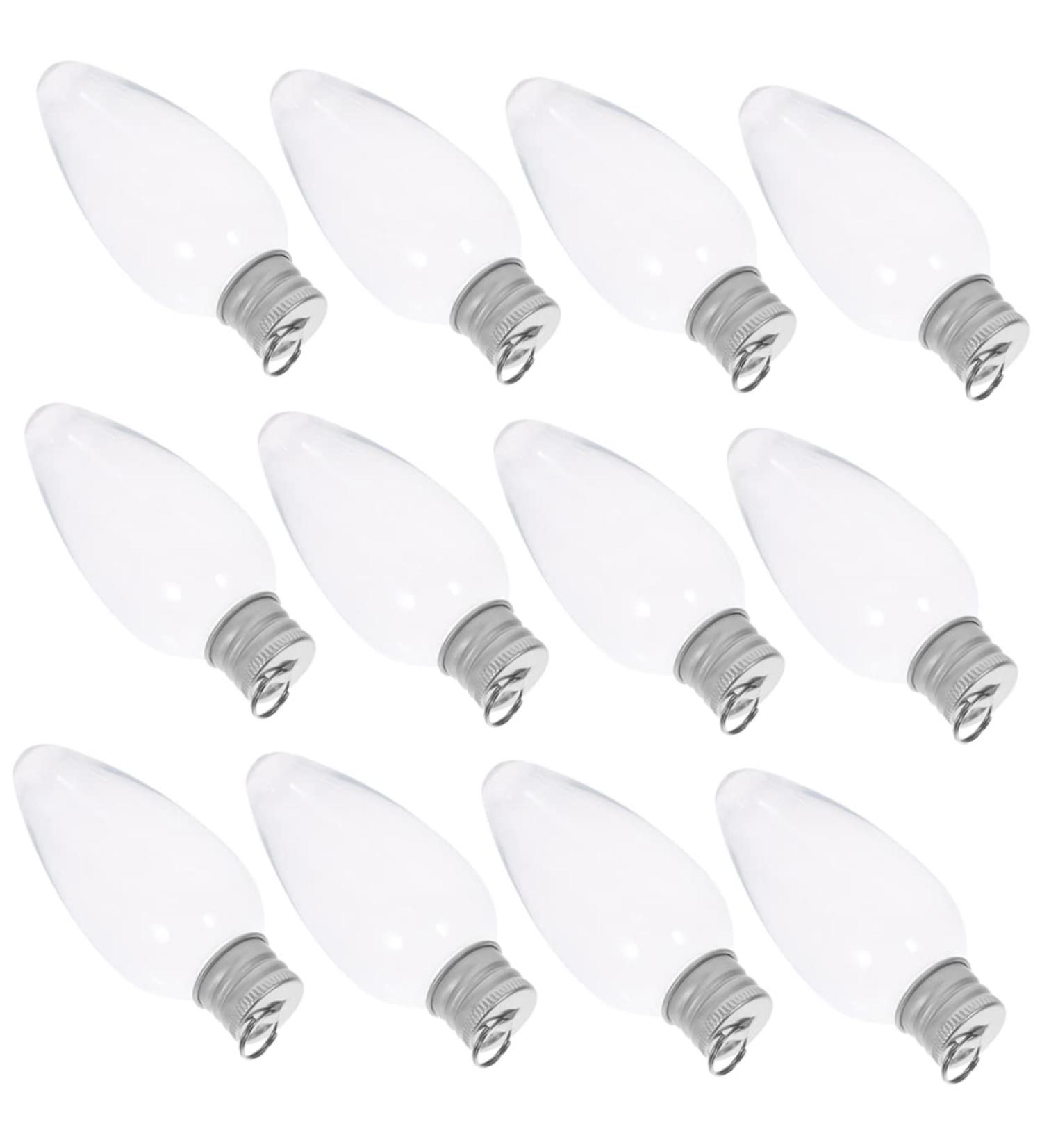 Cabilock 24pcs Small Light Bulb Candy Bottle Christmas Light Bulbs Christmas Ornament Candy Case Banquet - Buy Online on SooperMarket.com
