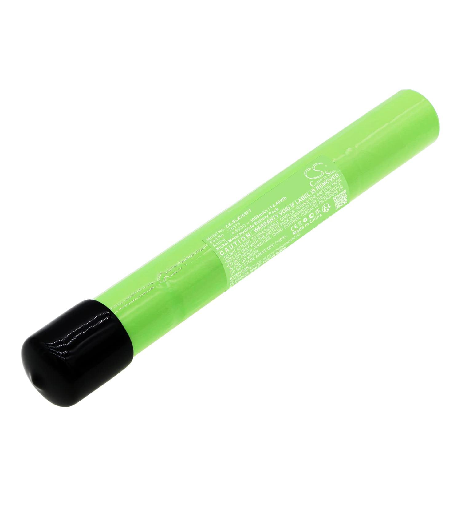 4.8V High-Performance Replacement Battery for PolyStinger LED HAZ-LO flashli with 76375/3000mAh