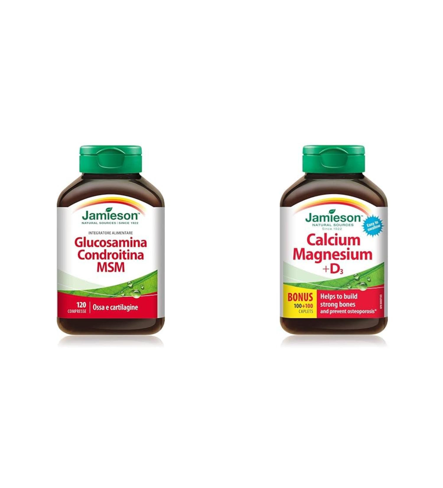 Glucosamine Chondroitin MSM 1 300 mg Ultra-Strength Caplets - Gluten-Free & Calcium Magnesium and Vitamin D3 SUPPLEMENT + SUPPLEMENT 064642026743 - Buy Online on SooperMarket.com