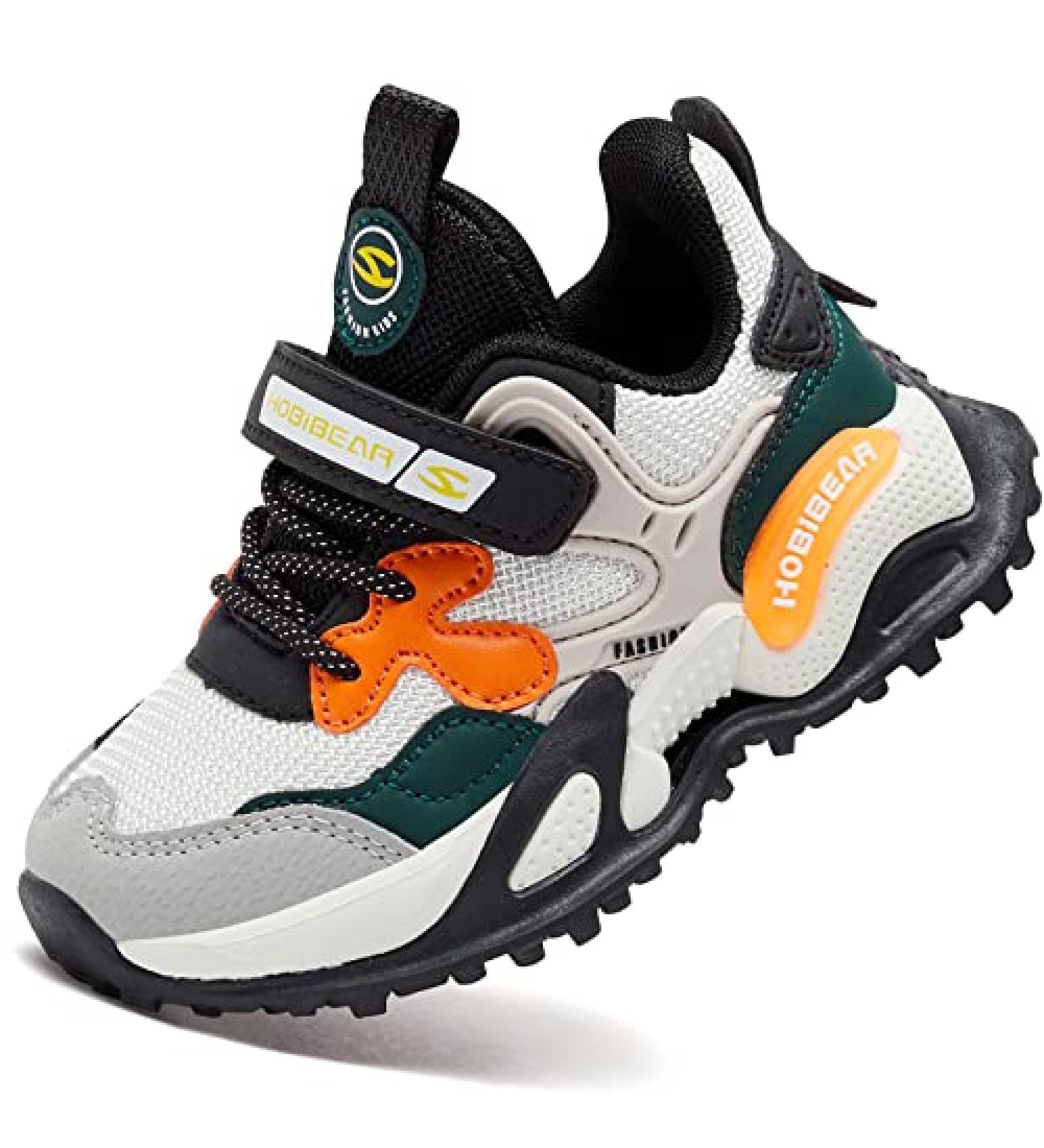 HOBIBEAR Kids Tennis Sneakers | Lightweight Breathable Athletic Shoes for Boys & Girls | Running Sports Shoes for Toddlers, Little Kids & Big Kids - Buy Online on SooperMarket.com