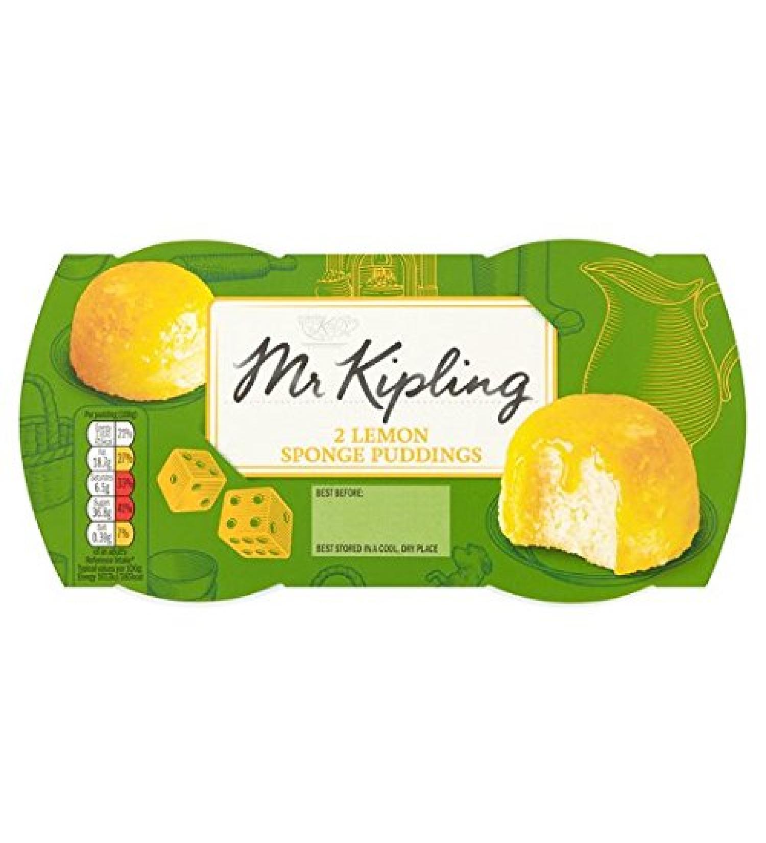 Mr. Kipling Lemon Sponge Pudding - 2 Per Package - Buy Online on SooperMarket.com