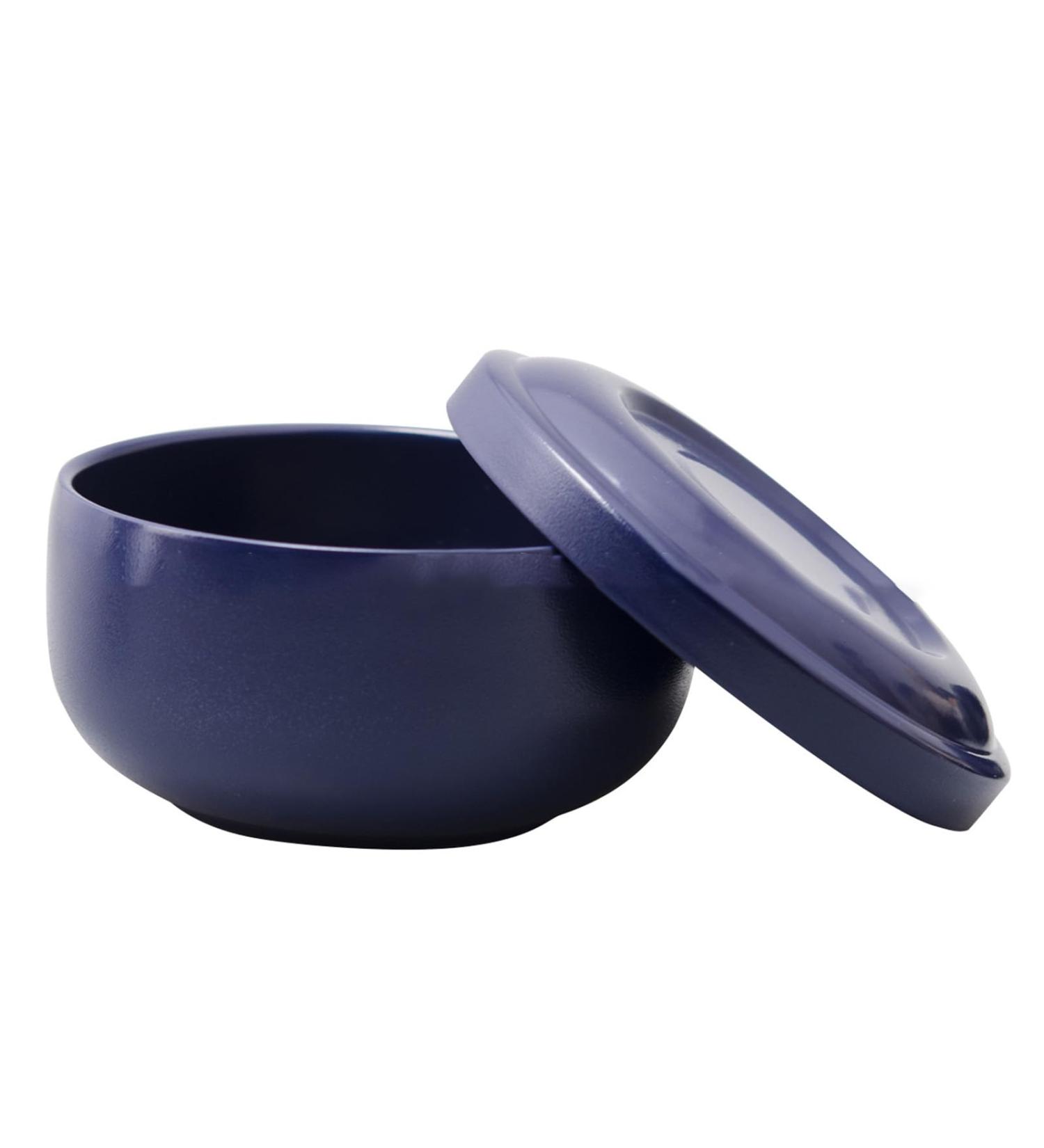 Premium Stainless Steel Shaving Bowl with Lid - Washable Shaving Mug & Brush Holder for Men | Perfect for Wet Shaving - Buy Online on SooperMarket.com