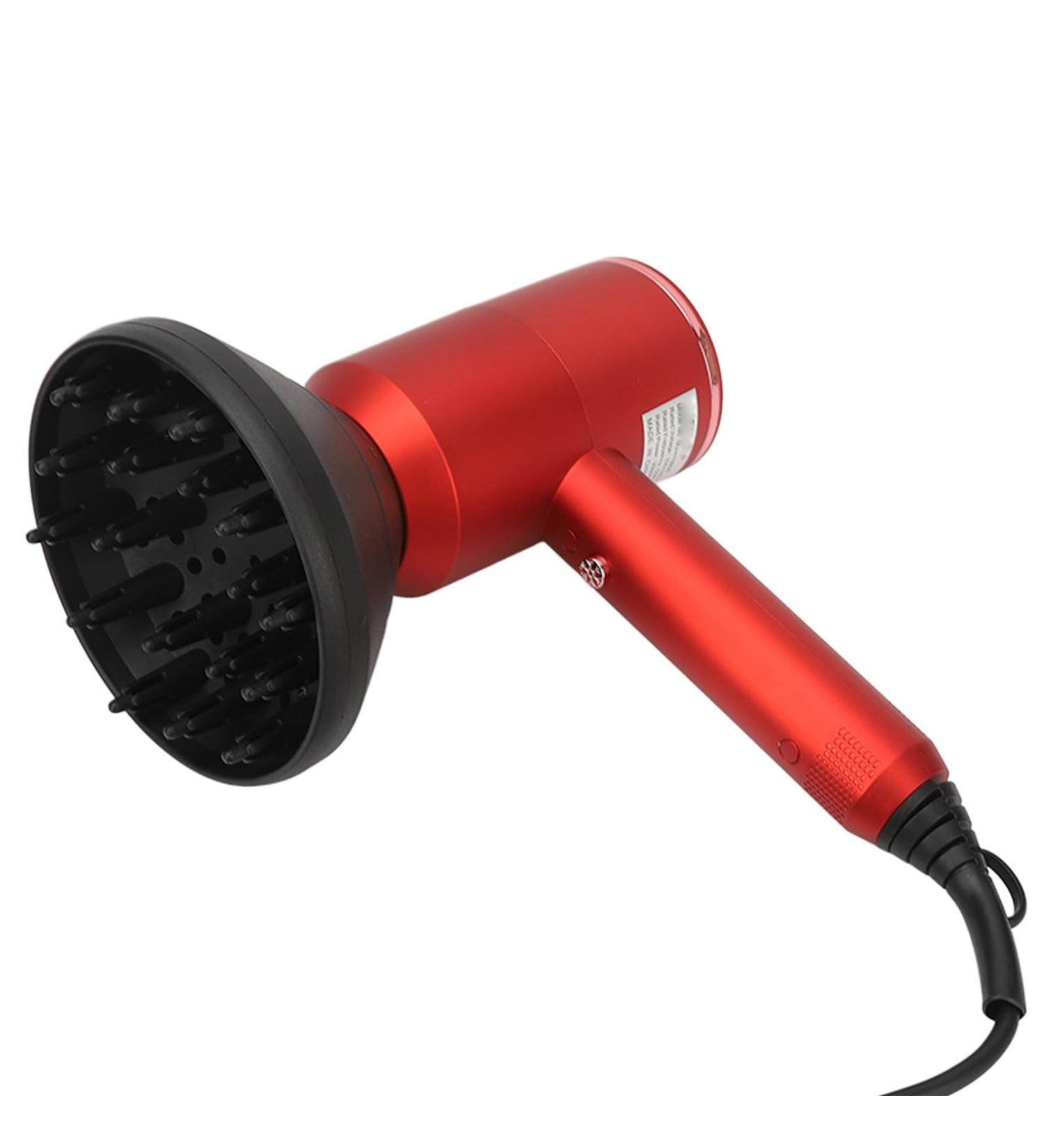 1800W Professional Ion Hair Dryer with U Shaped Heating Wire Dual Nozzle Removable Filter Overheat for Fast Drying and Optimal Hair Care (US Plug 100 240V 110V) - Buy Online on SooperMarket.com