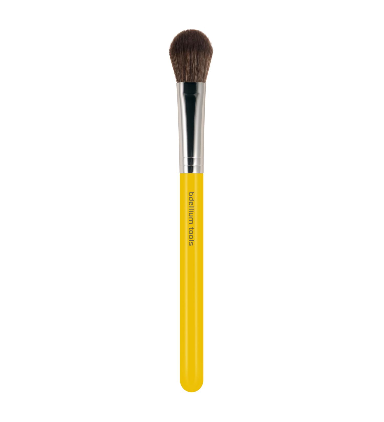 Bdellium Tools Studio Series 940 Face Blending Brush - Professional Makeup Brush for Facial Sculpting - Soft Synthetic & Natural Fibers - Yellow - 1pc - International Shipping Available - Buy Online on SooperMarket.com