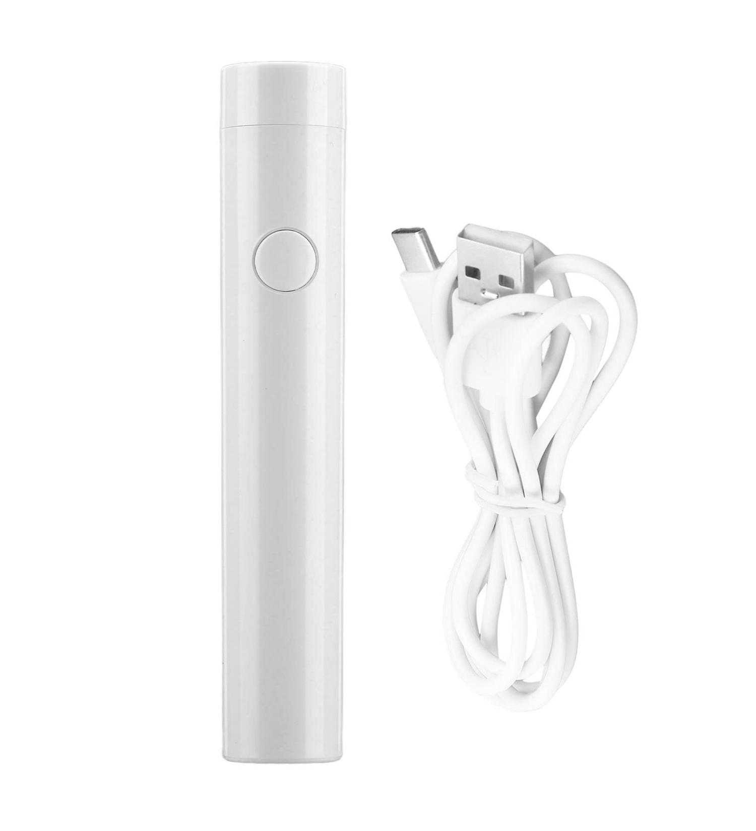Portable White LED Nail Lamp Pen Single Finger Nail Dryer Light Mini Manicure Tool for DIY Nail Art Perfect for Home and Professional Use - Buy Online on SooperMarket.com