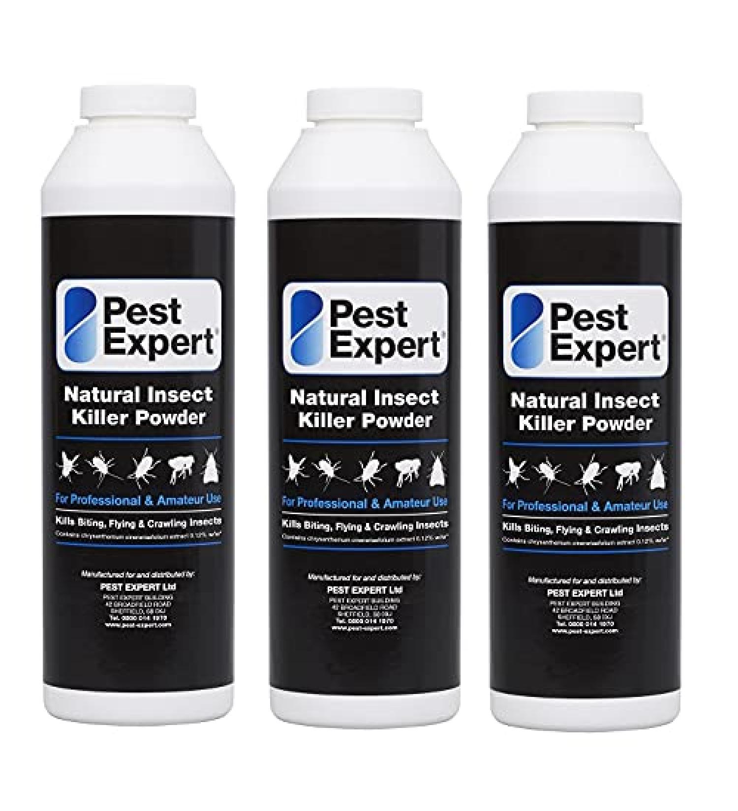 Pest Expert Natural Flea Killer Powder for Carpets & House (300g) 100% Natural & Pet Safe for Cats & Dogs - Professional Home Treatment