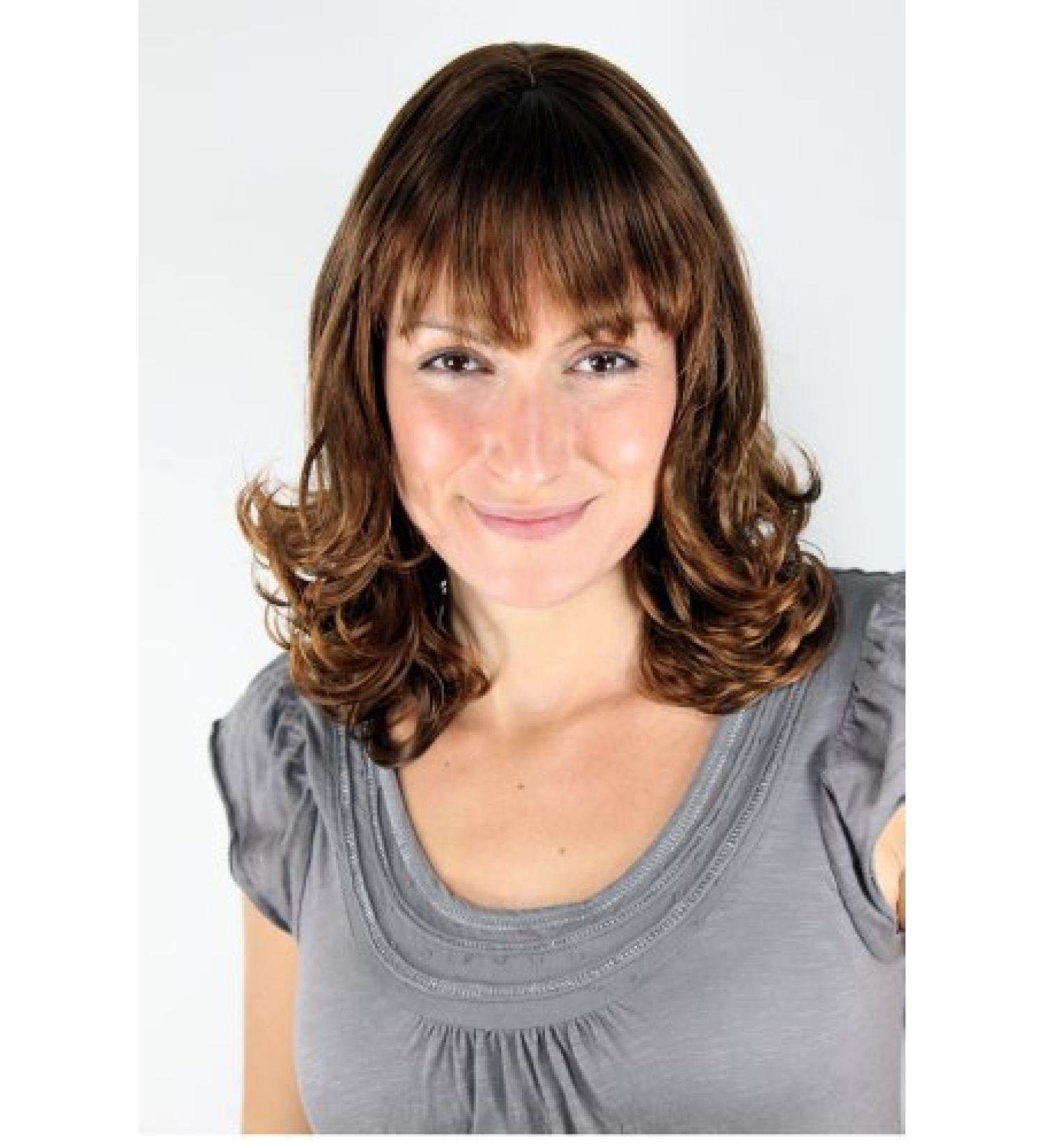 WIG ME UP 3019-2T30 Reddish Brown Medium Length Wavy Wig | International Shipping Available - Buy Online on SooperMarket.com