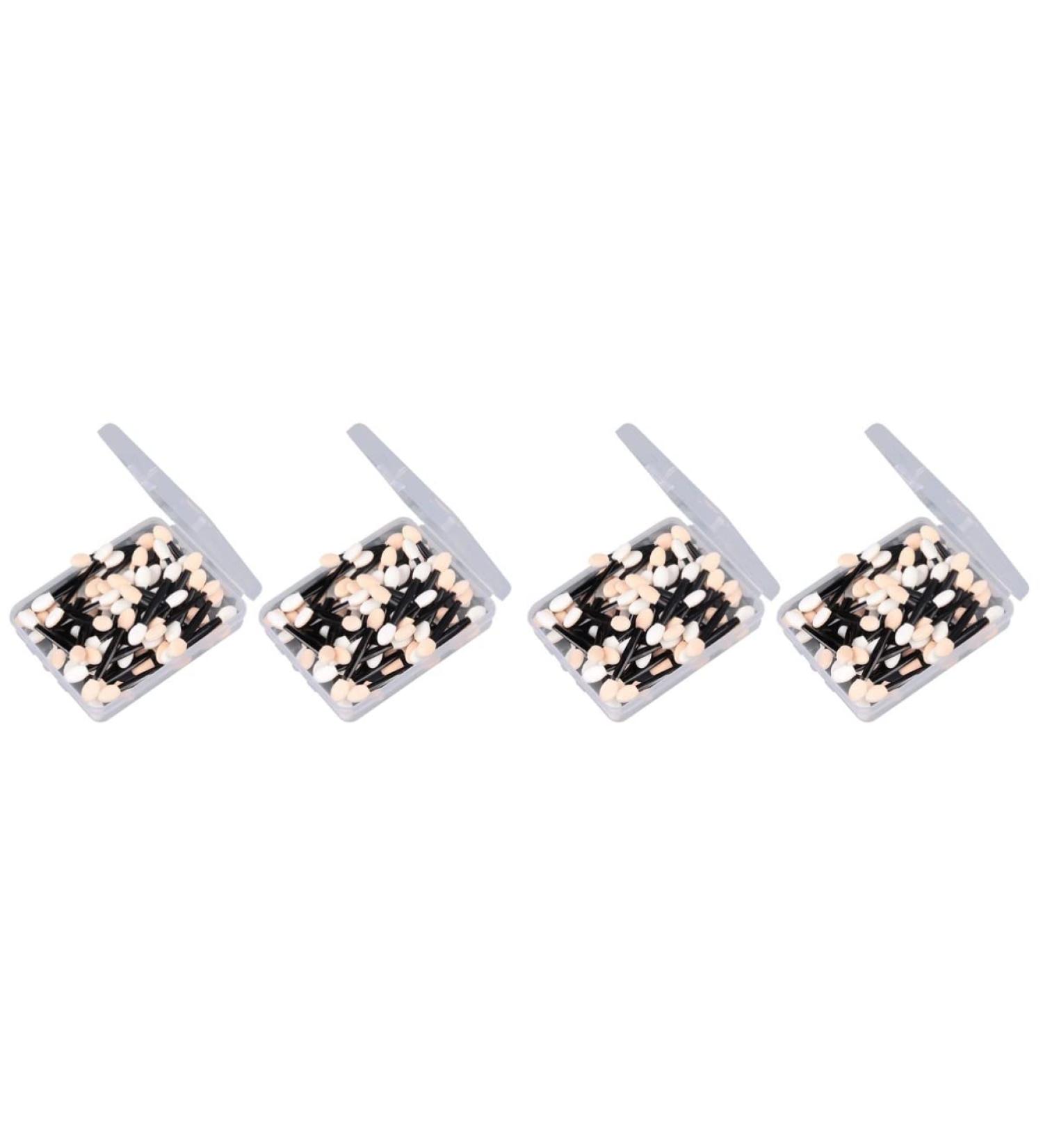 KALLORY 200 Pcs Disposable Makeup Professional Double- End Eyeshadow Cosmetic Set Size 2 Black - Buy Online on SooperMarket.com