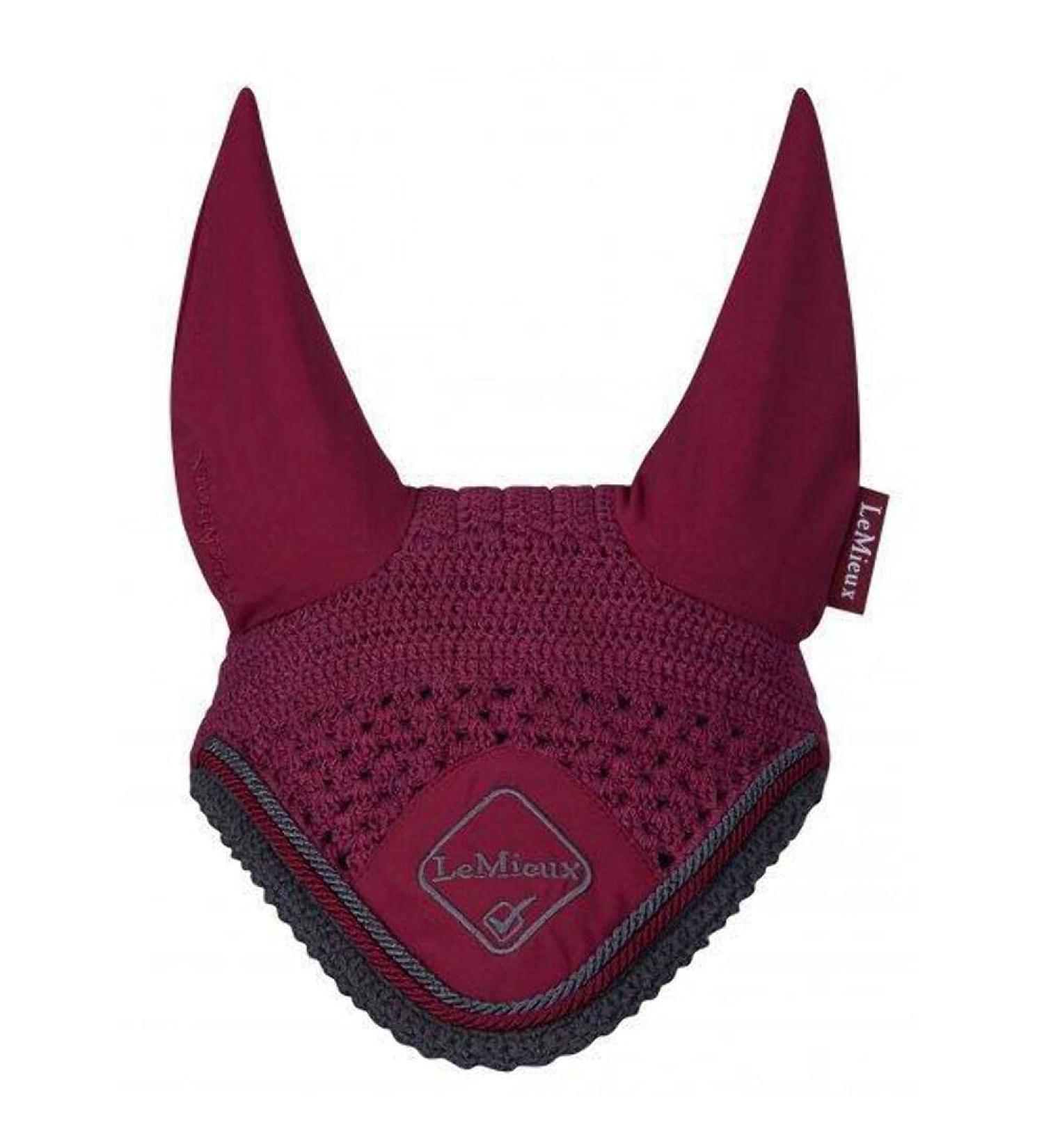 LeMieux Classic Crochet Fly Hood with Comfortable Lycra Ears - Sport Horse Wear for Competitive Rider Medium Mulberry - Buy Online on SooperMarket.com
