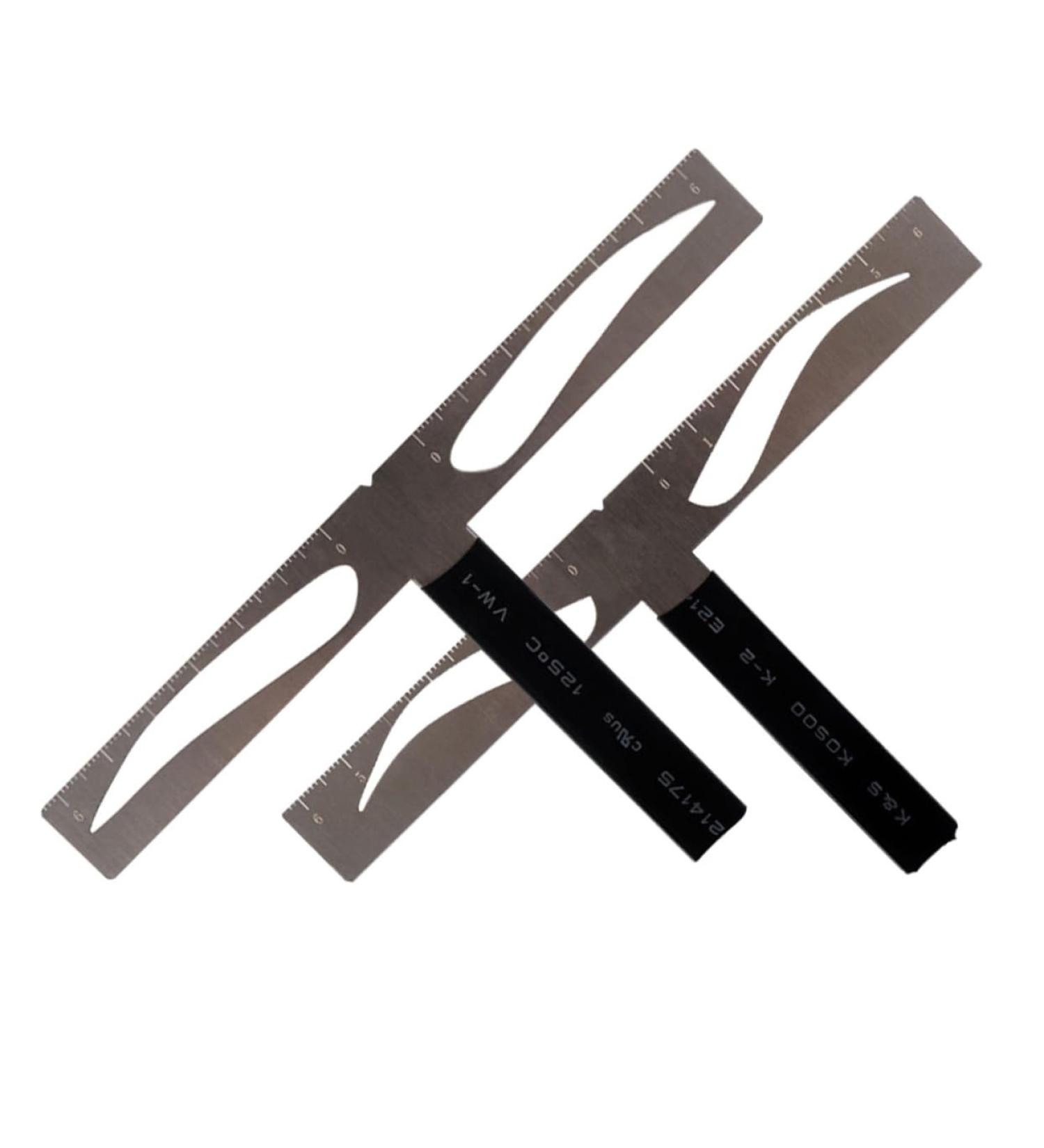 eyebrow drawing tool brow stencils three-point eyebrow ruler eyebrow ruler stencil suite With box - Buy Online on SooperMarket.com