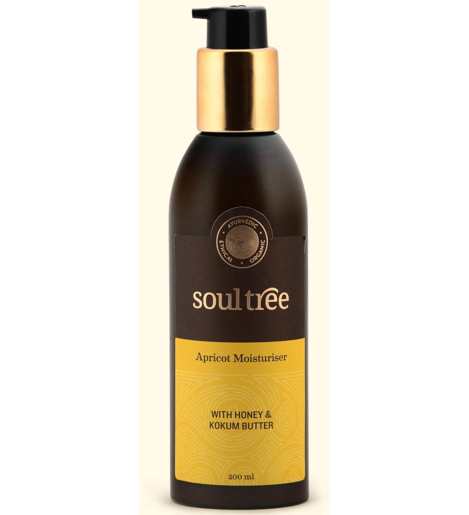 SOULTREE Apricot Moisturizer With Honey & Kokum Butter (200 Ml) - Buy Online on SooperMarket.com