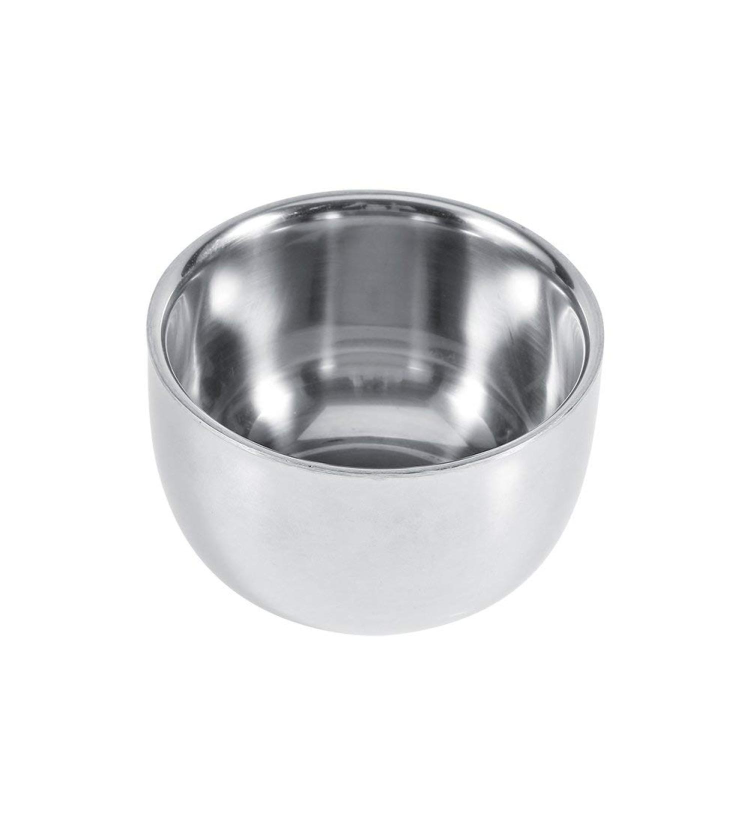 Premium Stainless Steel Shaving Soap Bowl for Men | Shaving Foam Tool & Brush | Perfect for Smooth Shaves - Buy Online on SooperMarket.com