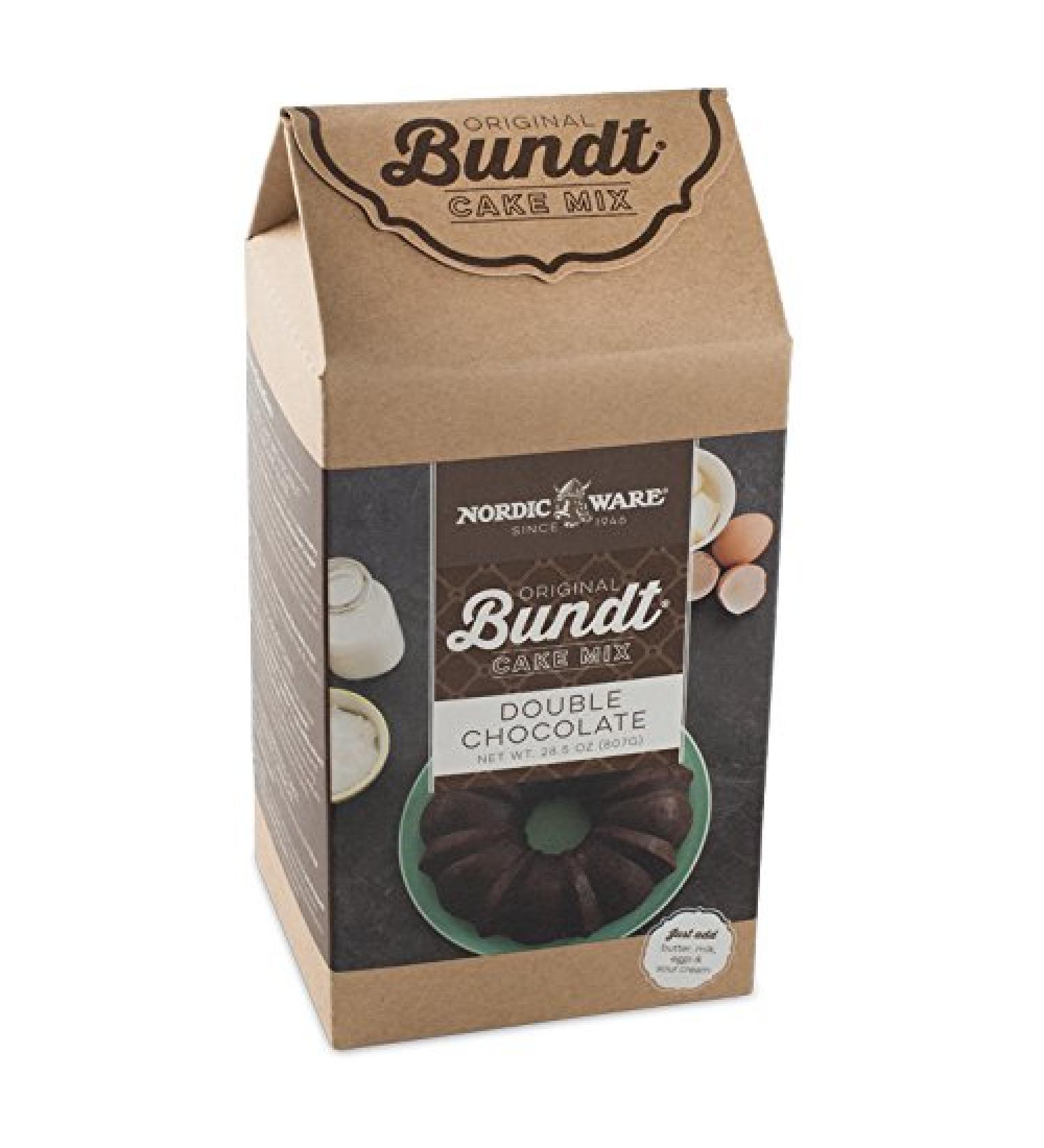 Nordic Ware Double Chocolate Bundt Cake Mix - Decadent and Easy to Bake - Buy Online on SooperMarket.com