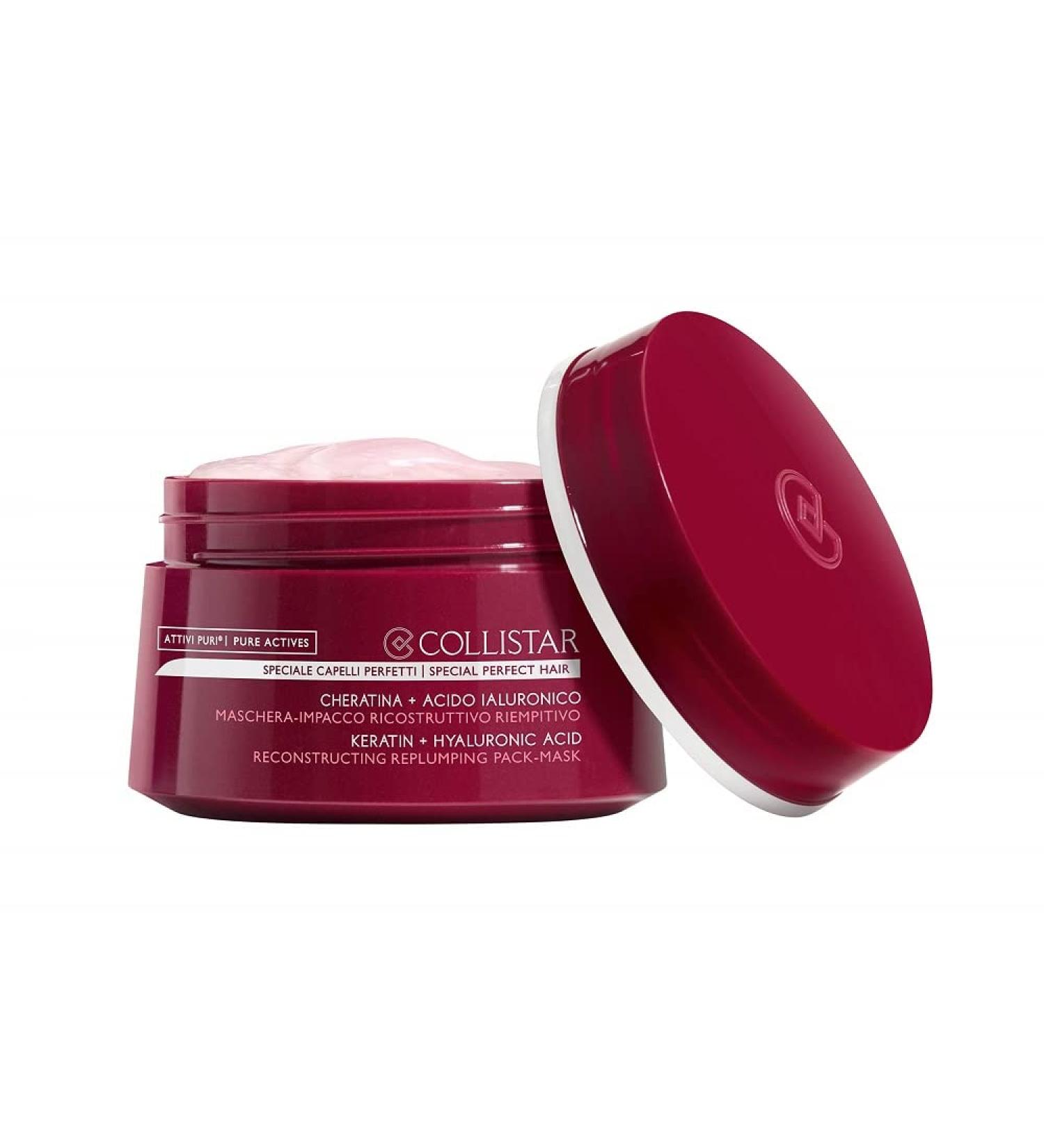 Collistar Attivi Puri Hair Packing Mask 200ml - Reconstructing Keratin & Hyaluronic Acid | Versatile Hair Care for Damaged Hair - Buy Online on SooperMarket.com