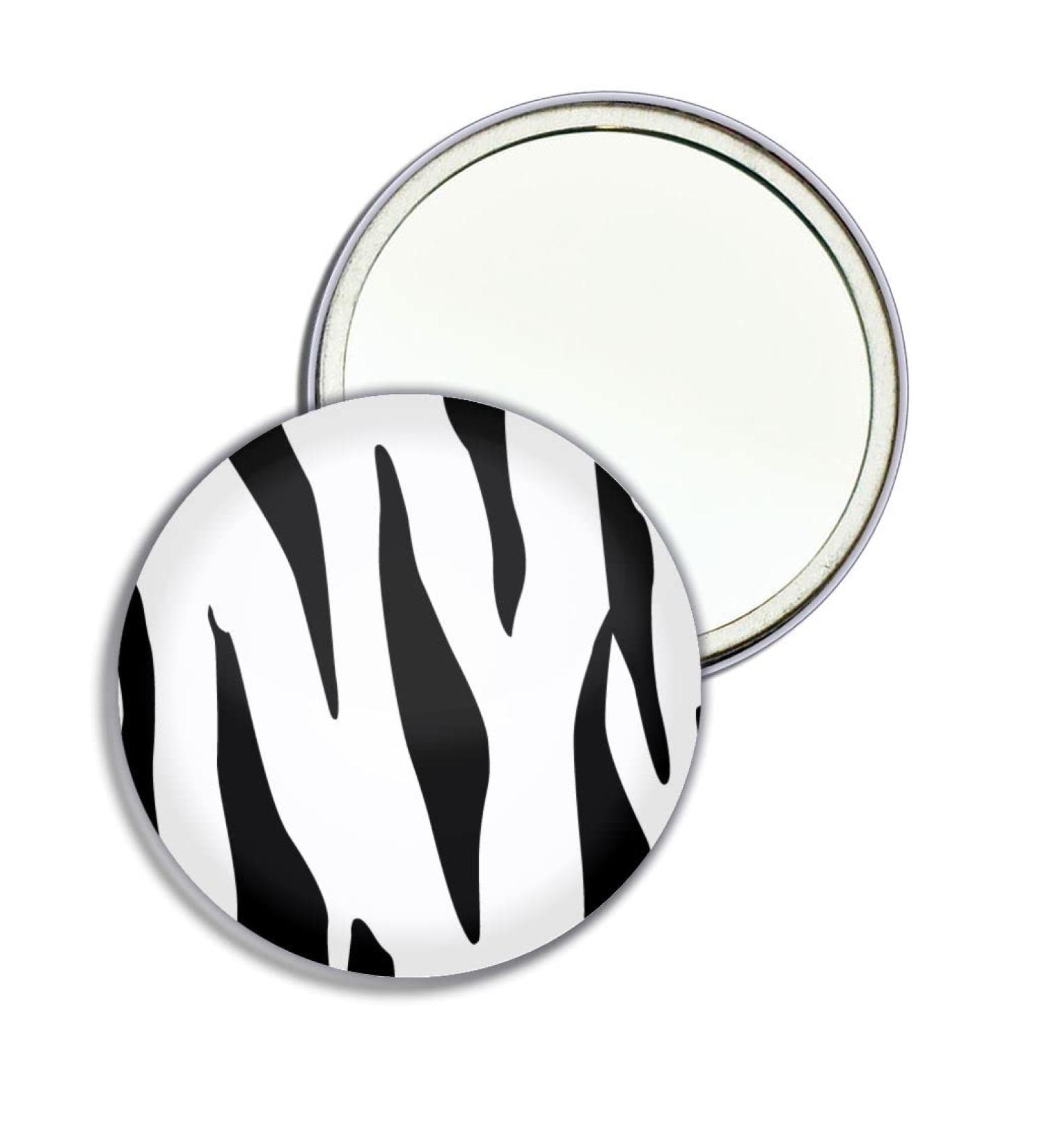 Zebra Print - 77mm Round Compact Mirror - Buy Online on SooperMarket.com