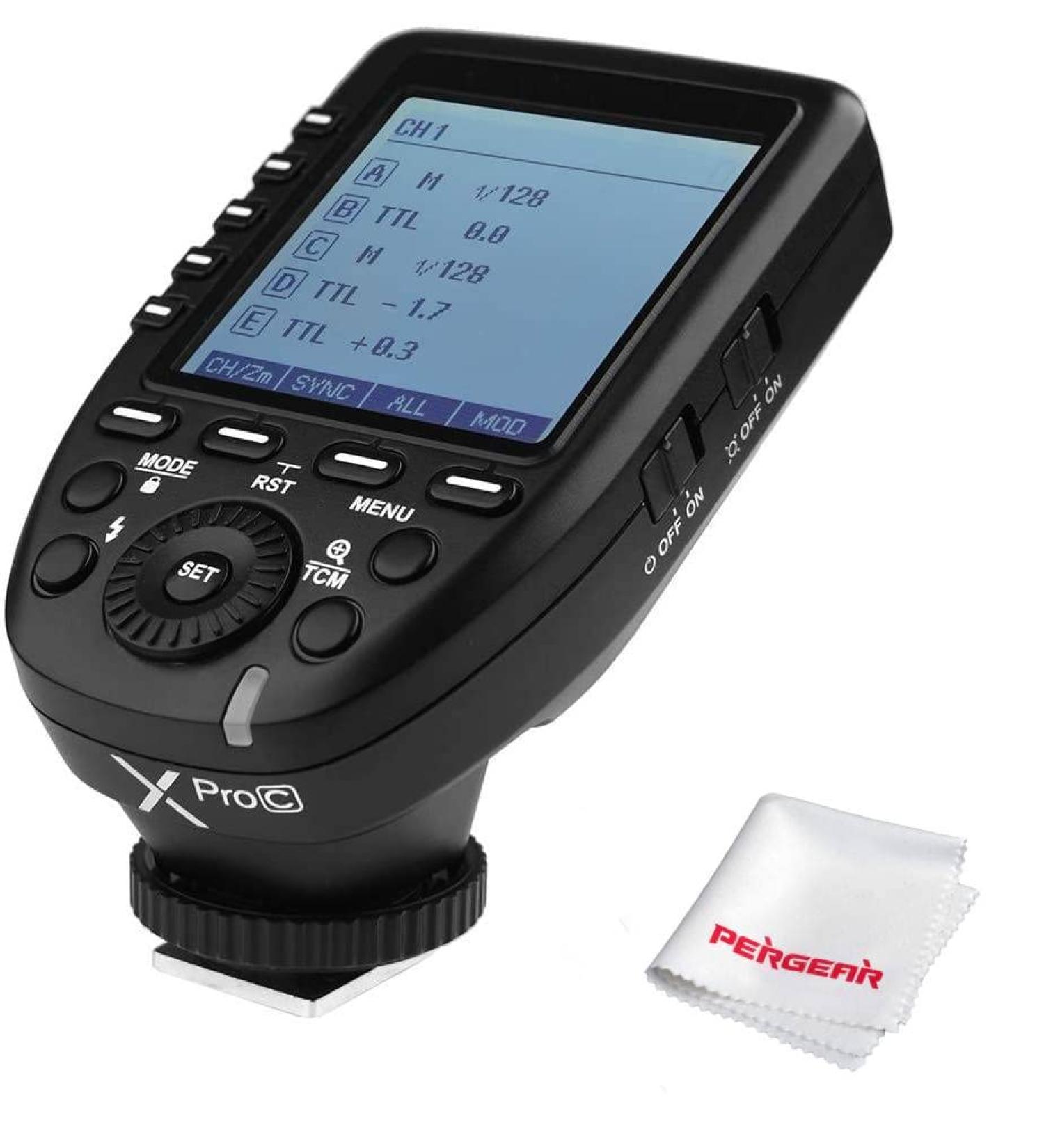 Godox Xpro-C TTL Wireless Flash Trigger for Canon - 1/8000s HSS, TTL/Manual, Large Screen, 5 Group Buttons - Buy Online on SooperMarket.com