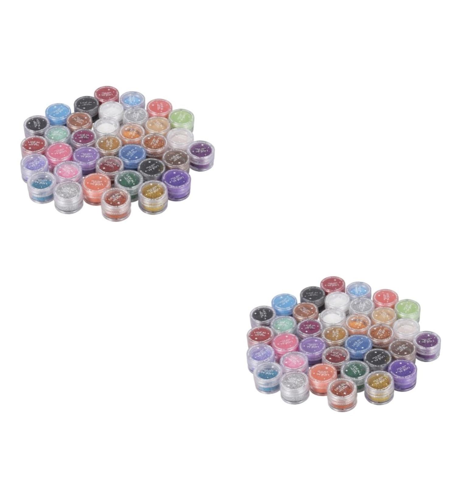 NOLITOY 60 Pcs Eye Shadow Loose Eyeshadow Glitter Pigment Manicure - Buy Online on SooperMarket.com