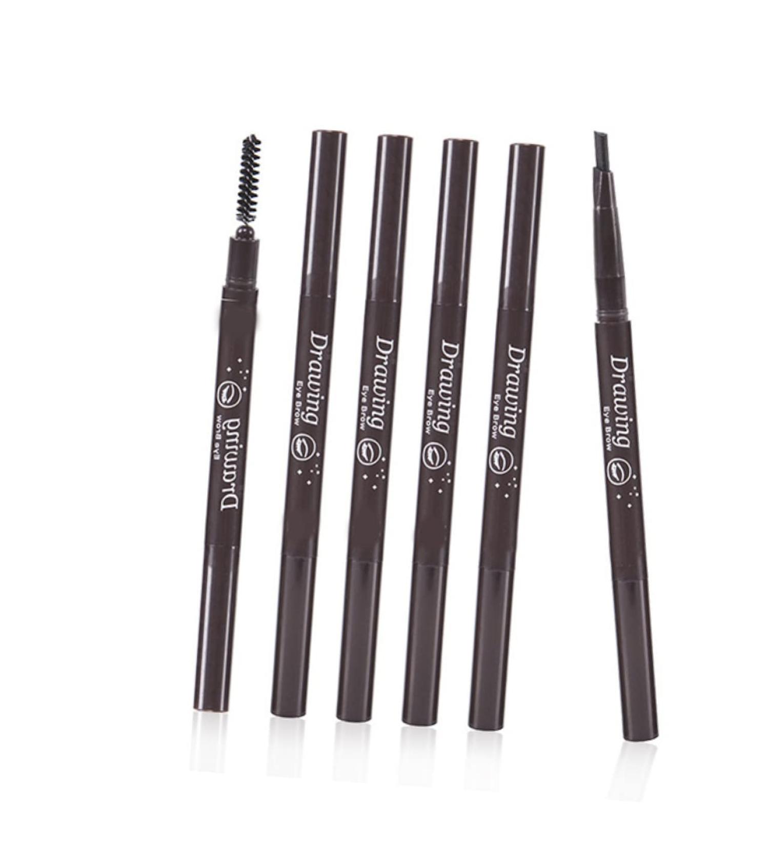 2 1 Anjoize Eyebrow Pen Eyebrow Pencil Waterproof Eyebrow Brush Water Proof To Rotate Makeup Tools - Buy Online on SooperMarket.com