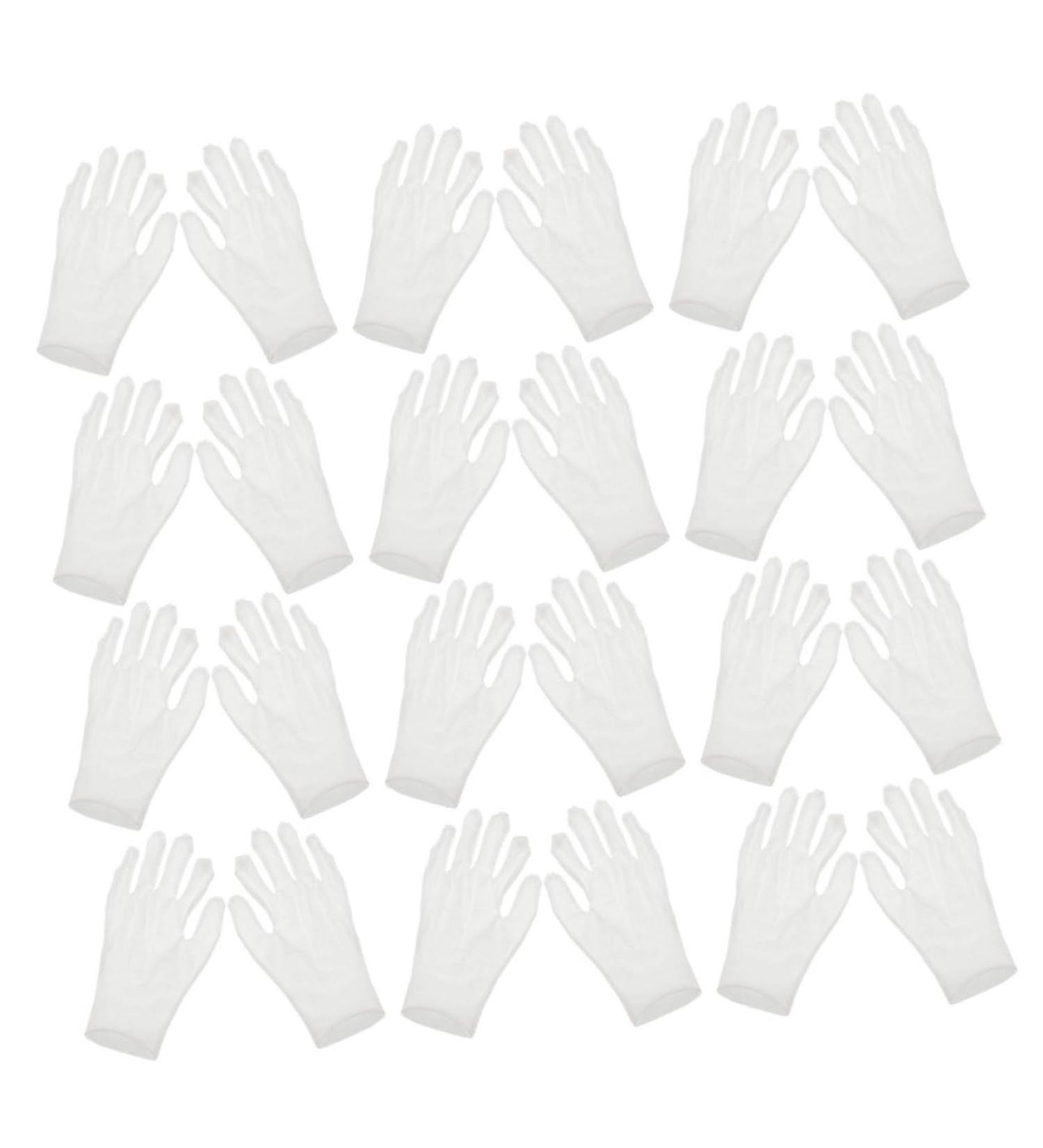 PLAFOPE 12 Pairs Moisturizing Gloves Work Gloves Working Gloves Moisturizing Overnight Gloves Cotton White - Buy Online on SooperMarket.com
