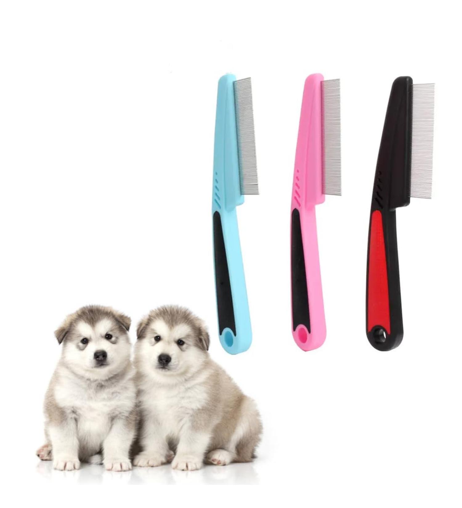 Premium KXUSW Flea Comb Set for Dogs & Cats Professional 3-Part Tool to Effectively Remove Fleas Lice & Loose Hair Keep Your Pets Clean! - Buy Online on SooperMarket.com