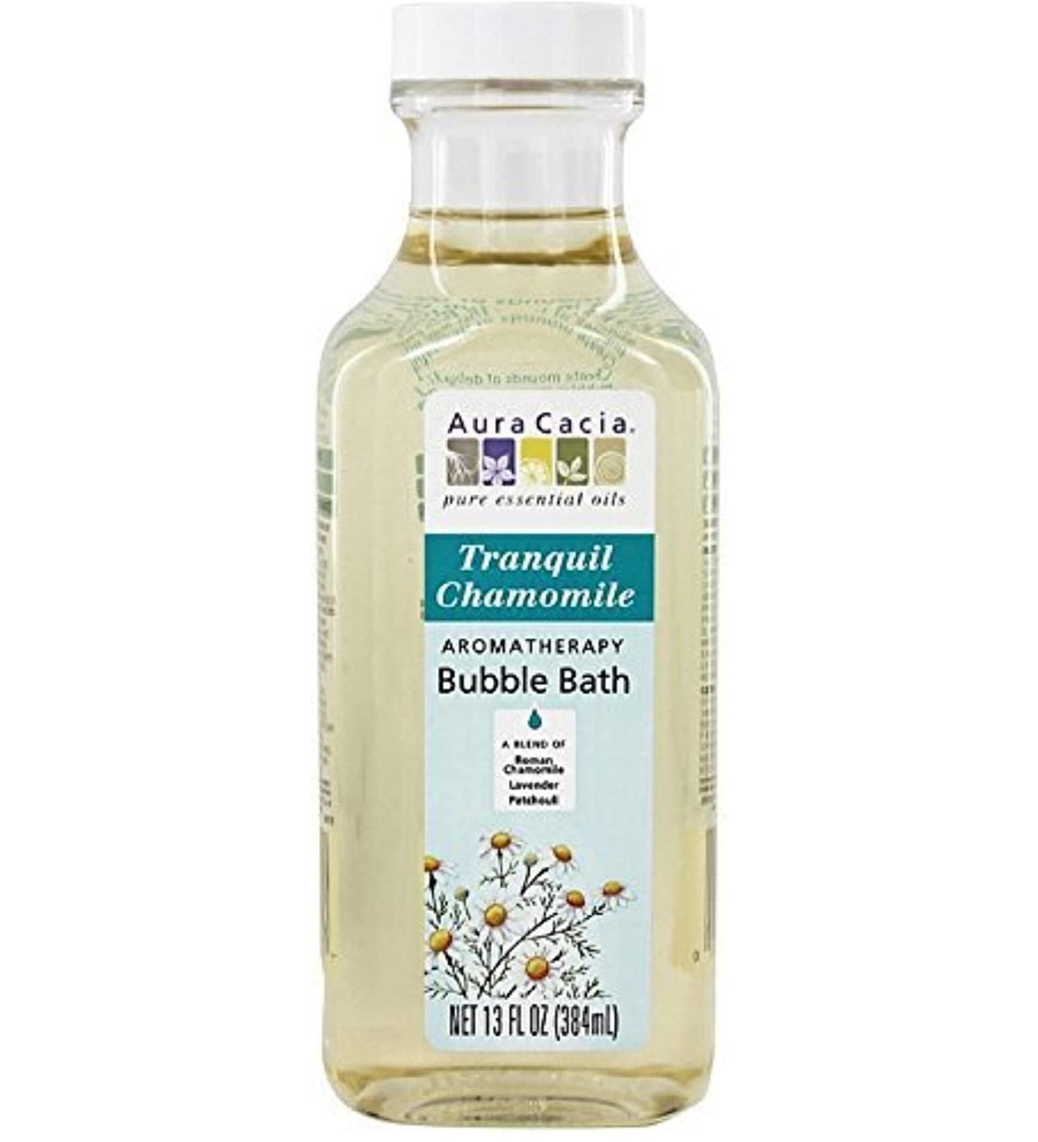 Aura Cacia Aromatherapy Bubble Bath Tranquil Chamomile 13 oz (Pack of 6)