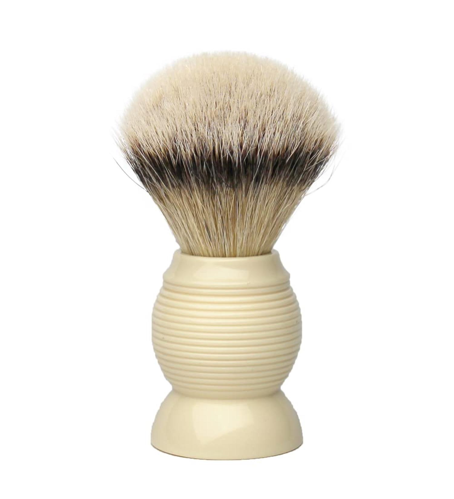 G.B.S Silvertip Badger Shaving Brush - Beehive Resin Handle Extra Soft Bristles 4.5 Inches - Premium Shaving Accessories for a Luxurious Grooming Experience - Buy Online on SooperMarket.com