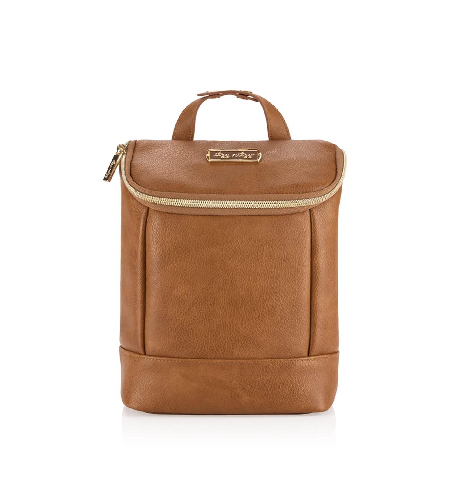 Itzy Ritzy Insulated Bottle Bag | Keeps Bottles Warm/Cool | Holds 3 Bottles | Interior Pocket for Ice Pack | Cognac - Buy Online on SooperMarket.com