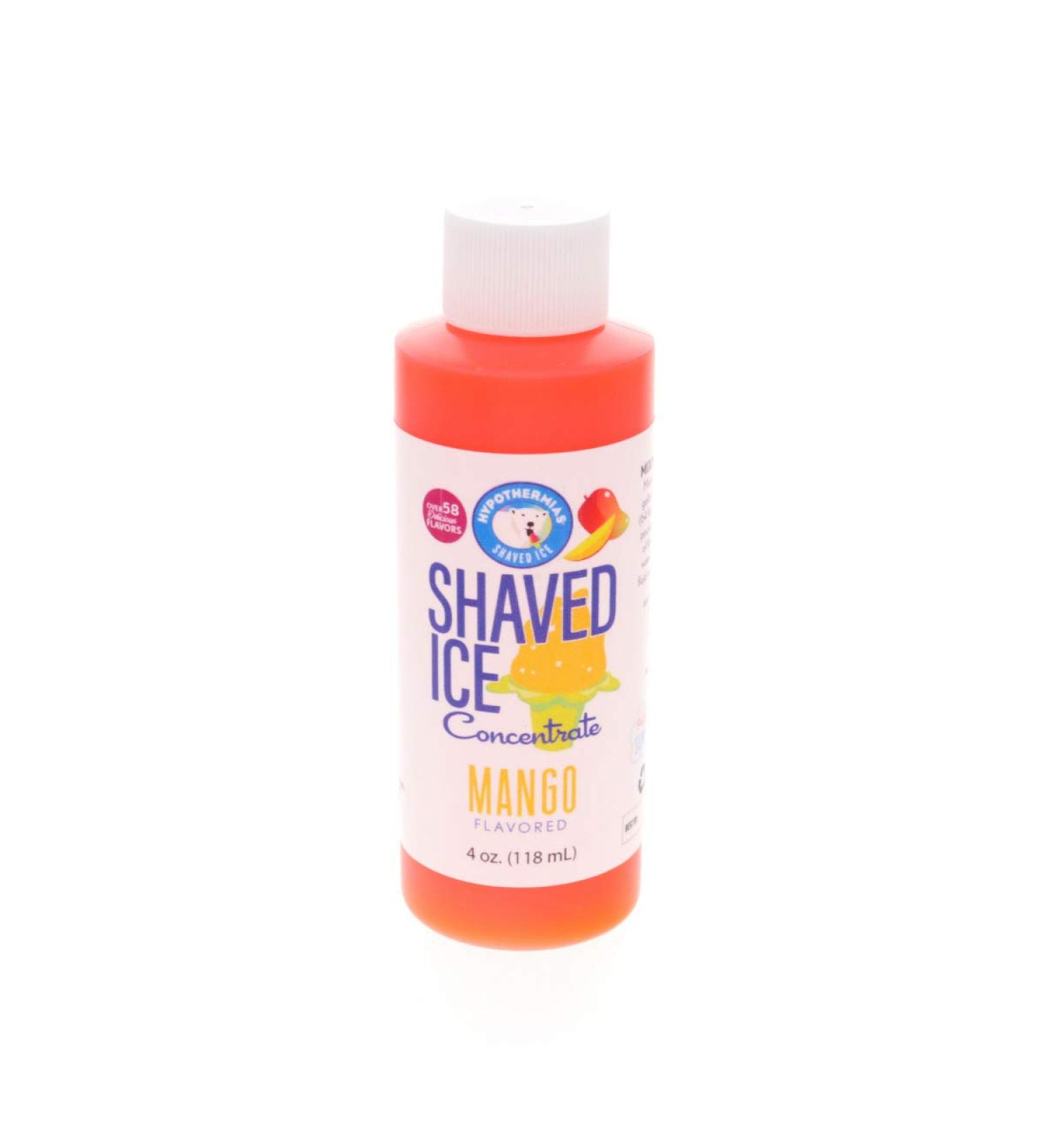 Mango Shaved Ice & Snow Cone Flavor Concentrate - 4 fl oz (Makes 1 Gallon Syrup) - Buy Online on SooperMarket.com