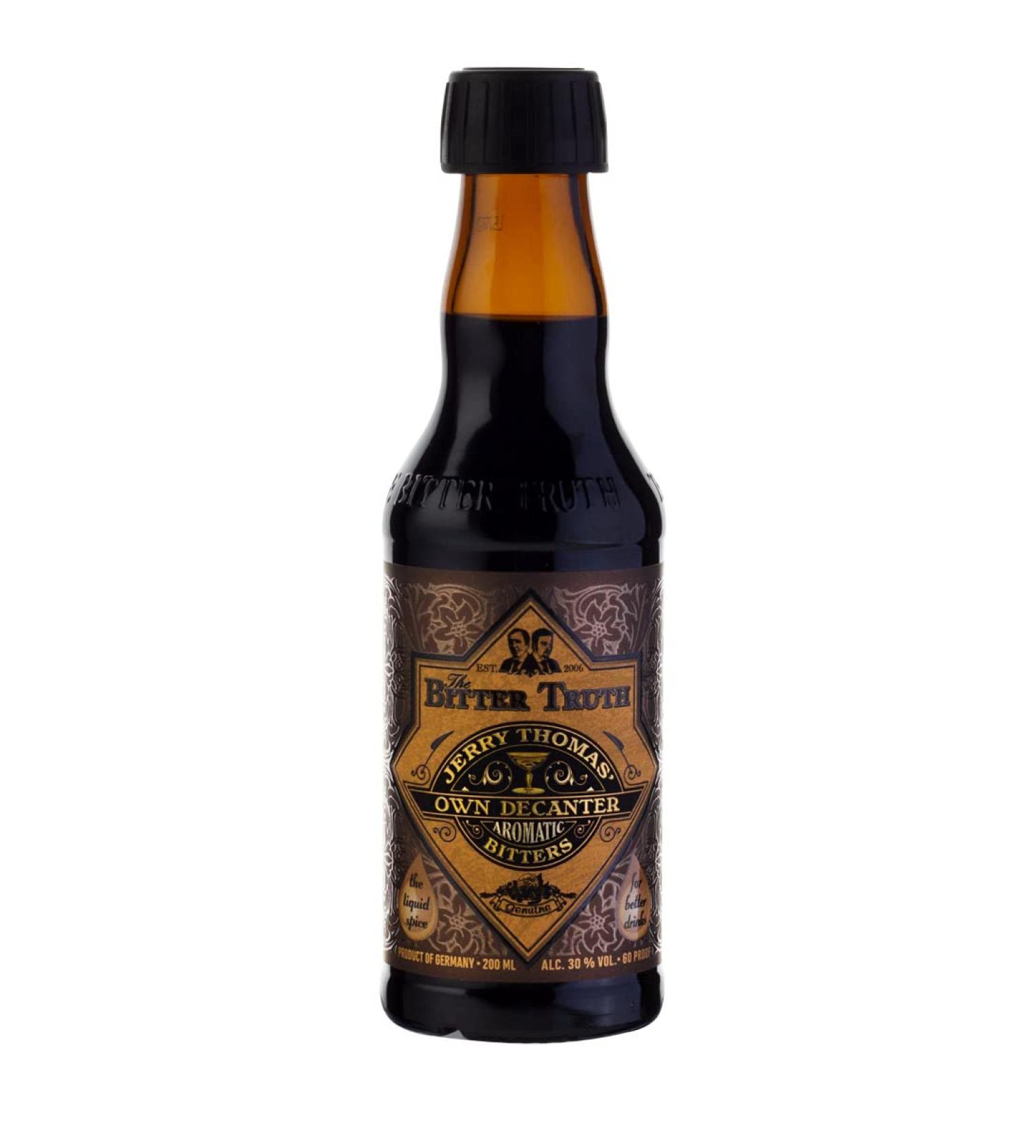 The Bitter Truth Jerry Thomas Own Decanter 200ml - Premium 6.76oz Glass Bottle - Buy Online on SooperMarket.com