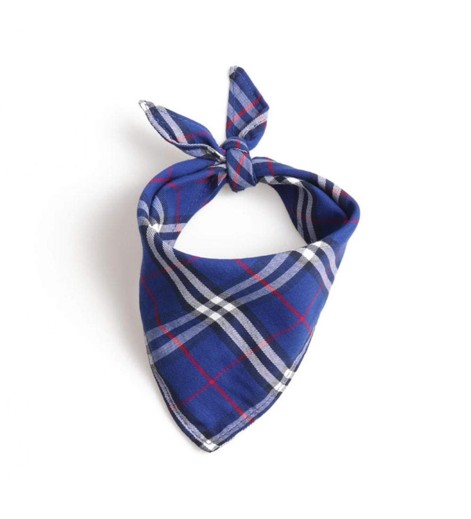 UANOU Dog Bandanas - Triangle Bib Cotton Scarf Red Plaid for Small & Medium Pets | Stylish Pet Supplies M - Buy Online on SooperMarket.com