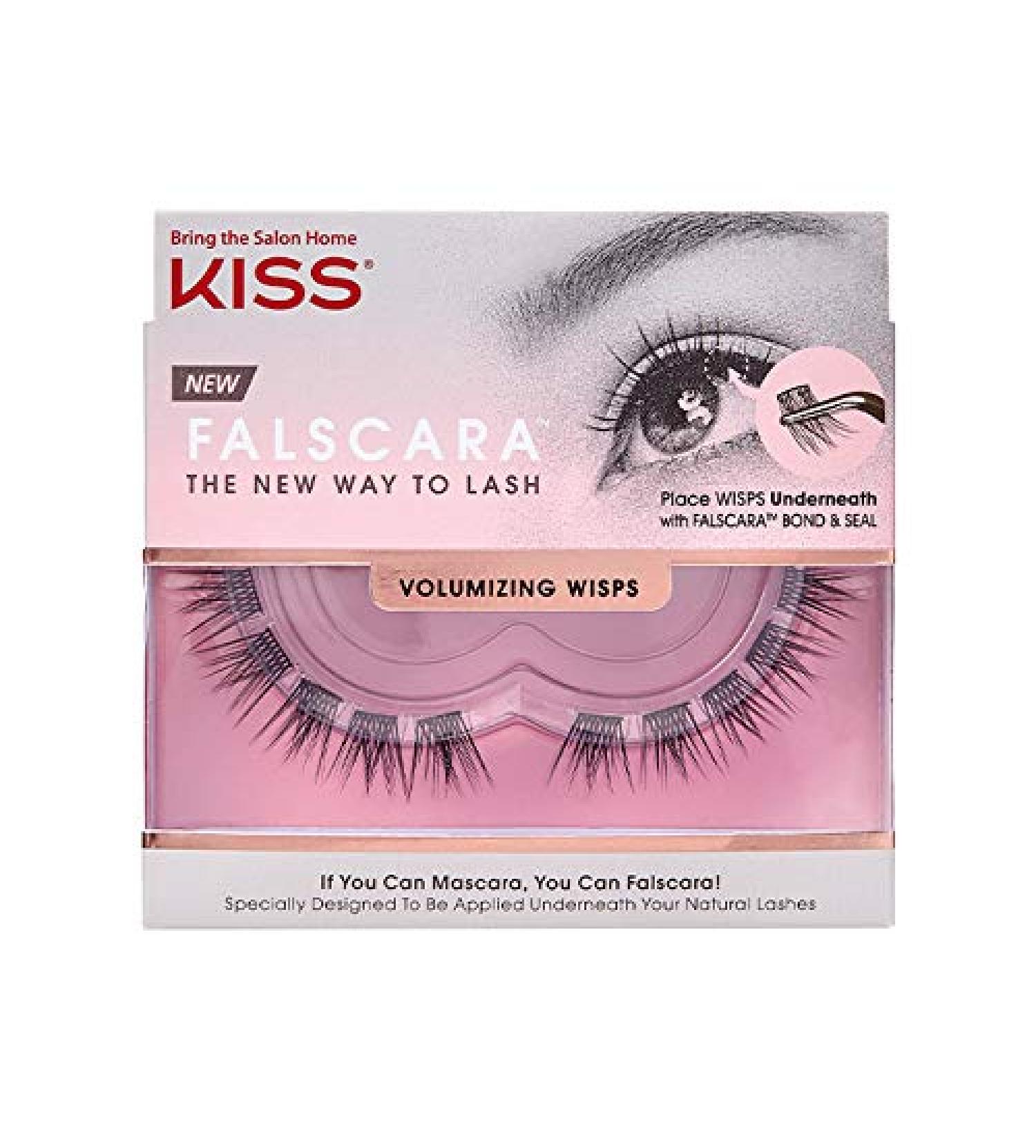 KISS Falscara DIY Eyelash Extensions - 10 Reusable Volumizing Wisps for Authentic Look - Buy Online on SooperMarket.com