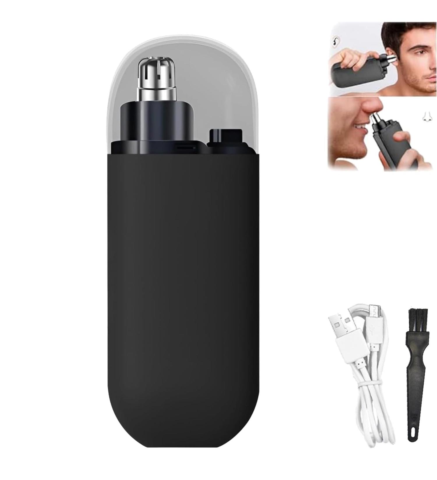 LONGLUAN Gelmalls Nose Trimmer Portable Nose Hair Trimmer Painless & Precision 2024 New Rechargeable Portable Nose Hair Trimmer Washabl Easy Cleansing Nose Hair Trimmer for Travel (Black) - Buy Online on SooperMarket.com