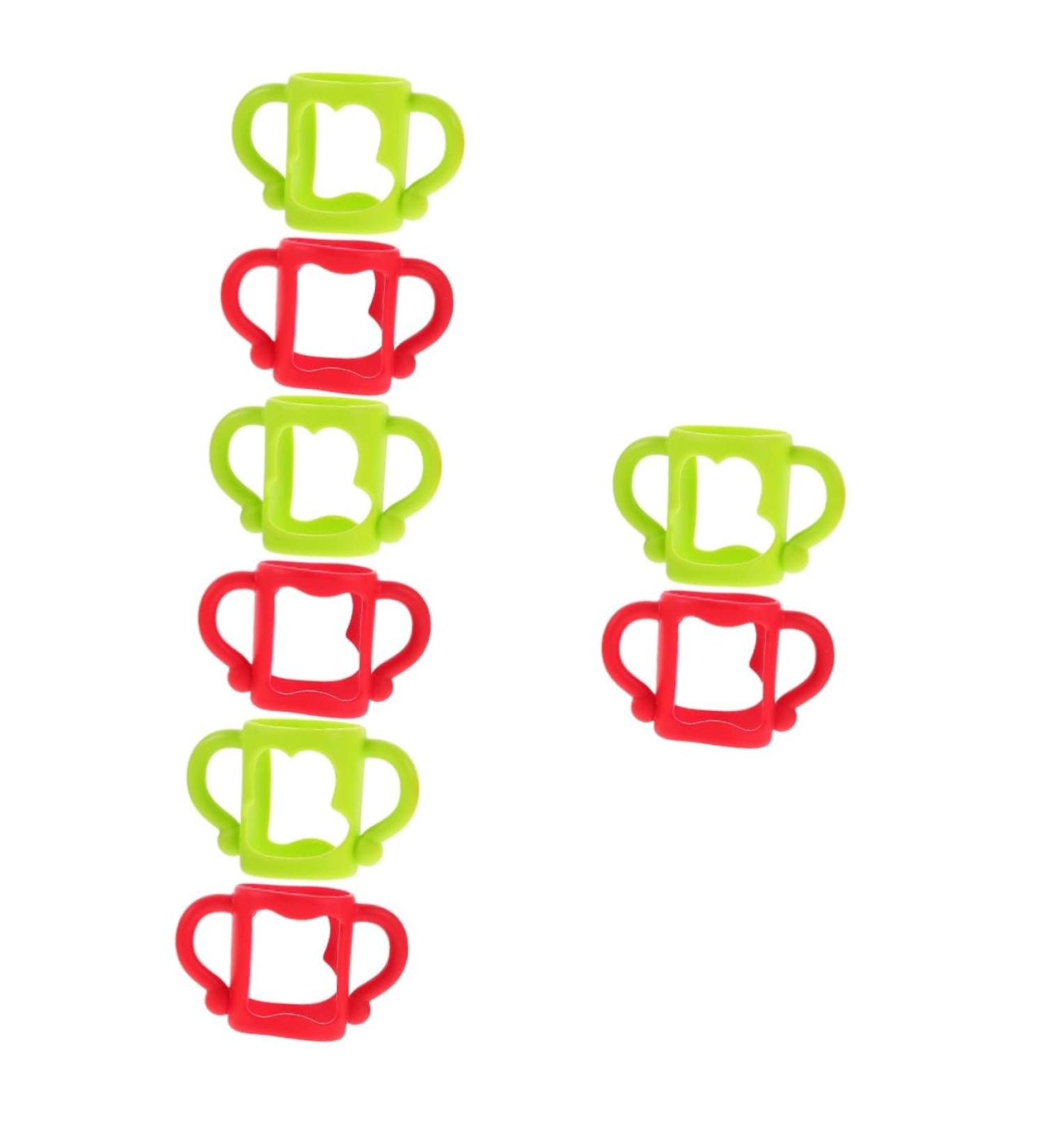 ibasenice 8 Pcs Silicone Bottle Handle Silicone Bottle Handle Bottle Grip Handle Nursing Bottle Handle Bottle Handles Milk Child Feeding Bottle 13.00X7.00X6.50CMx4pcs Assorted Colorx4pcs - Buy Online on SooperMarket.com