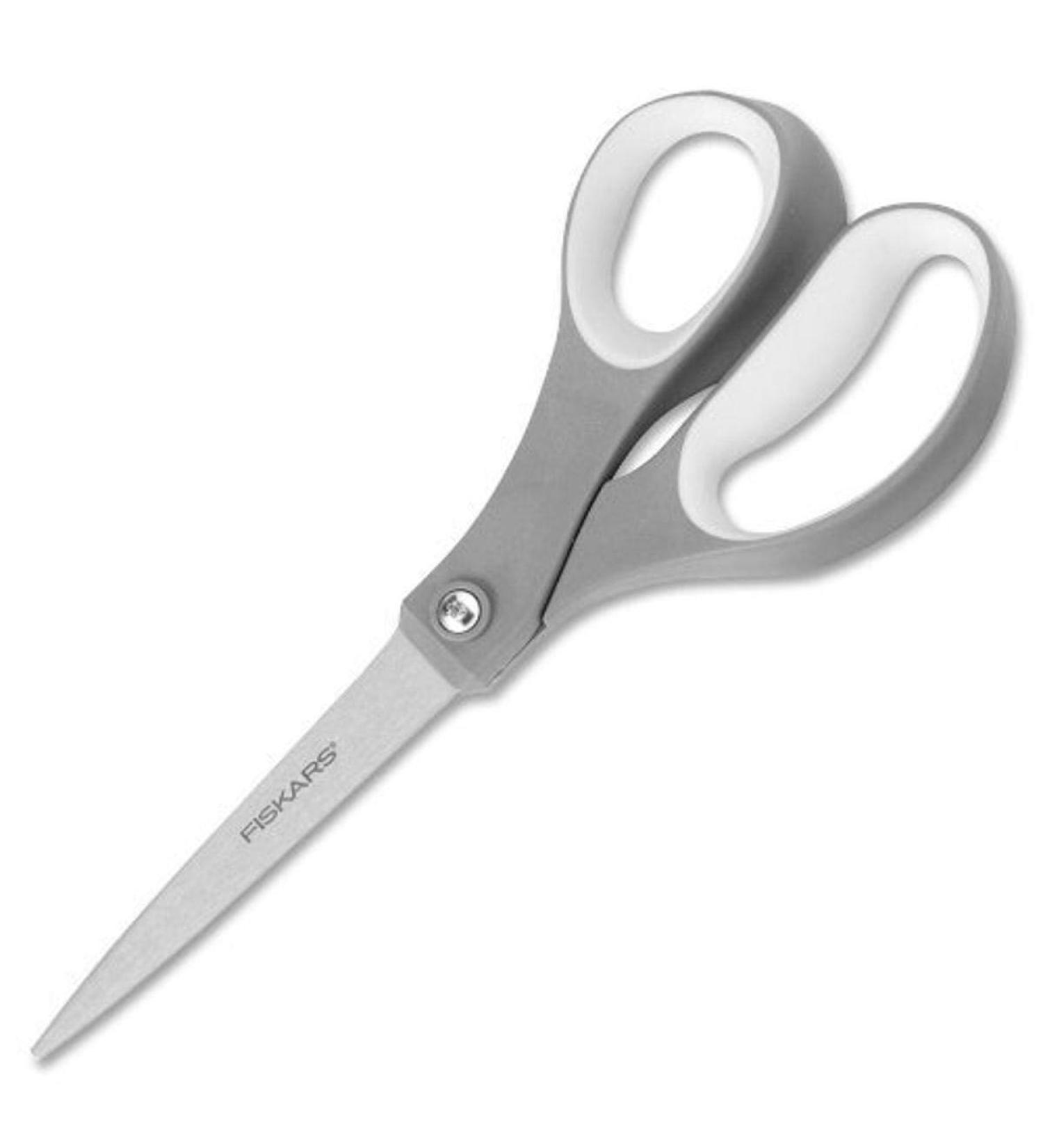 Fiskars 01-004761J Softgrip Scissors Straight Stainless Steel  8 Inch Gray - Buy Online on SooperMarket.com