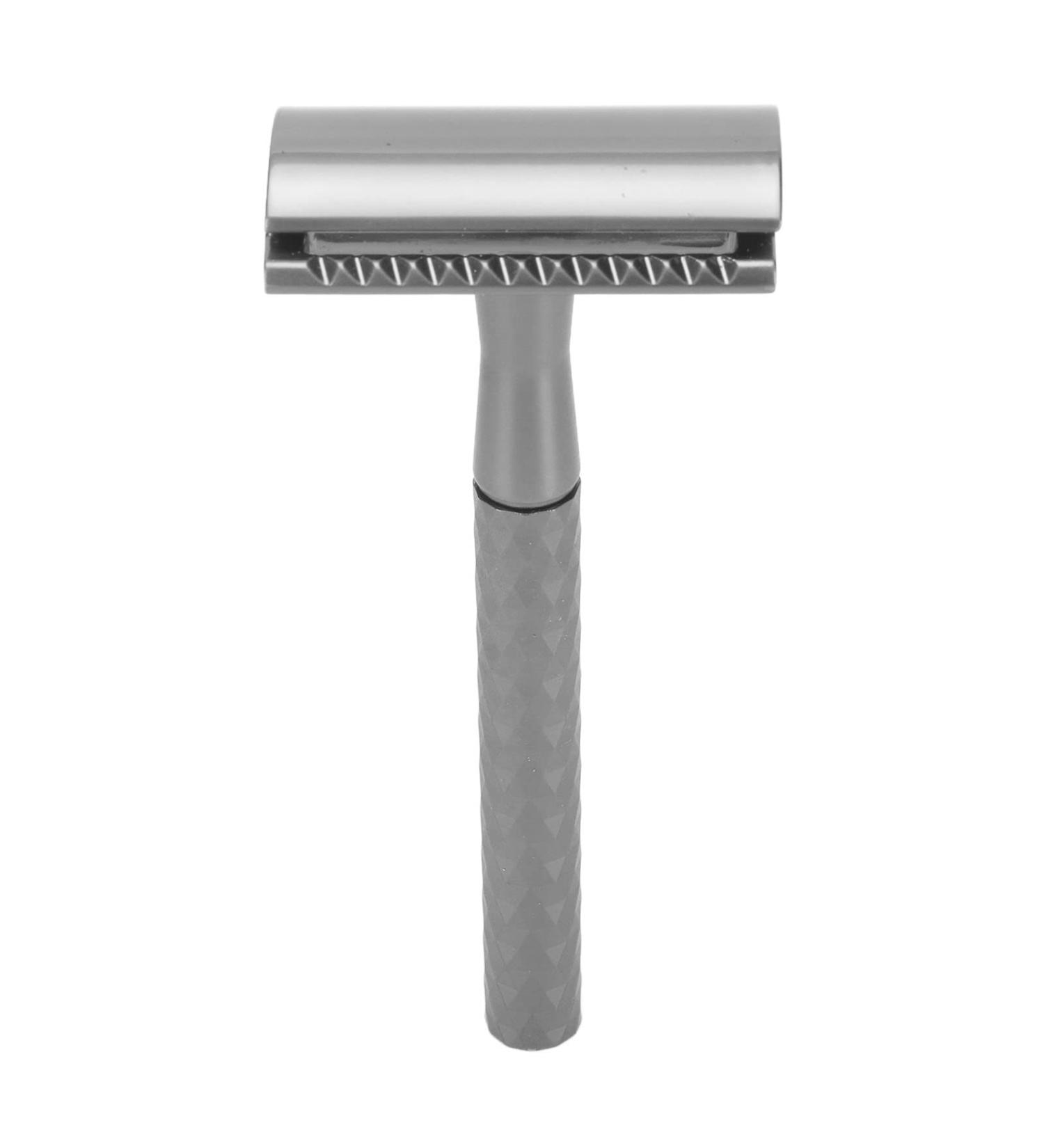 Men's Double-Sided Reusable Razor - Safety Barschneider Handle Beard Cutter | Manual Two-Sided Blade for Precision Grooming - Buy Online on SooperMarket.com