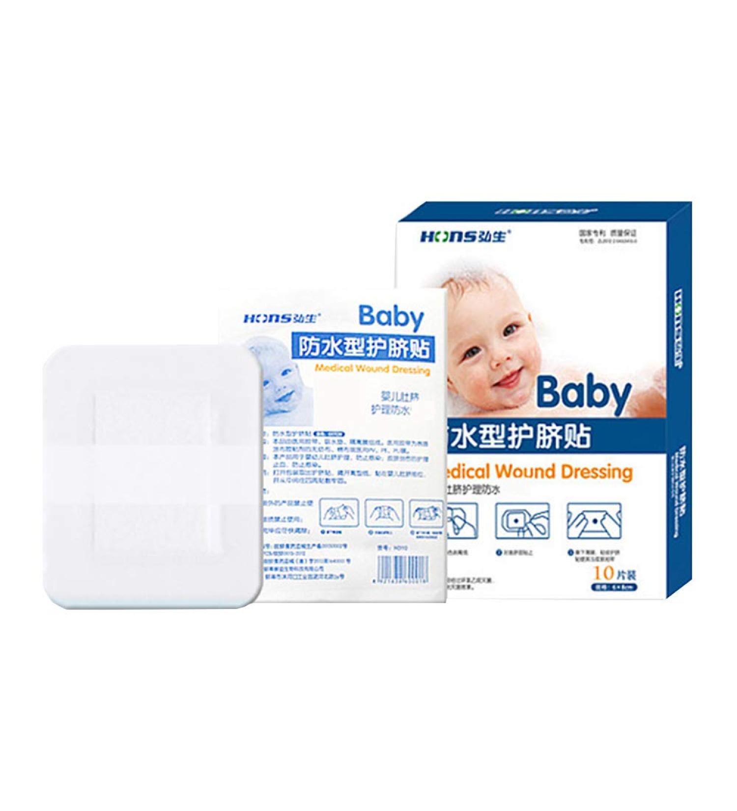 Topwon Baby Navel Sticker 10 Pieces - Waterproof Umbilical Cord Patch for Toddler Belly Button, Ideal for Swimming, Bathing, and Beach Use - Buy Online on SooperMarket.com