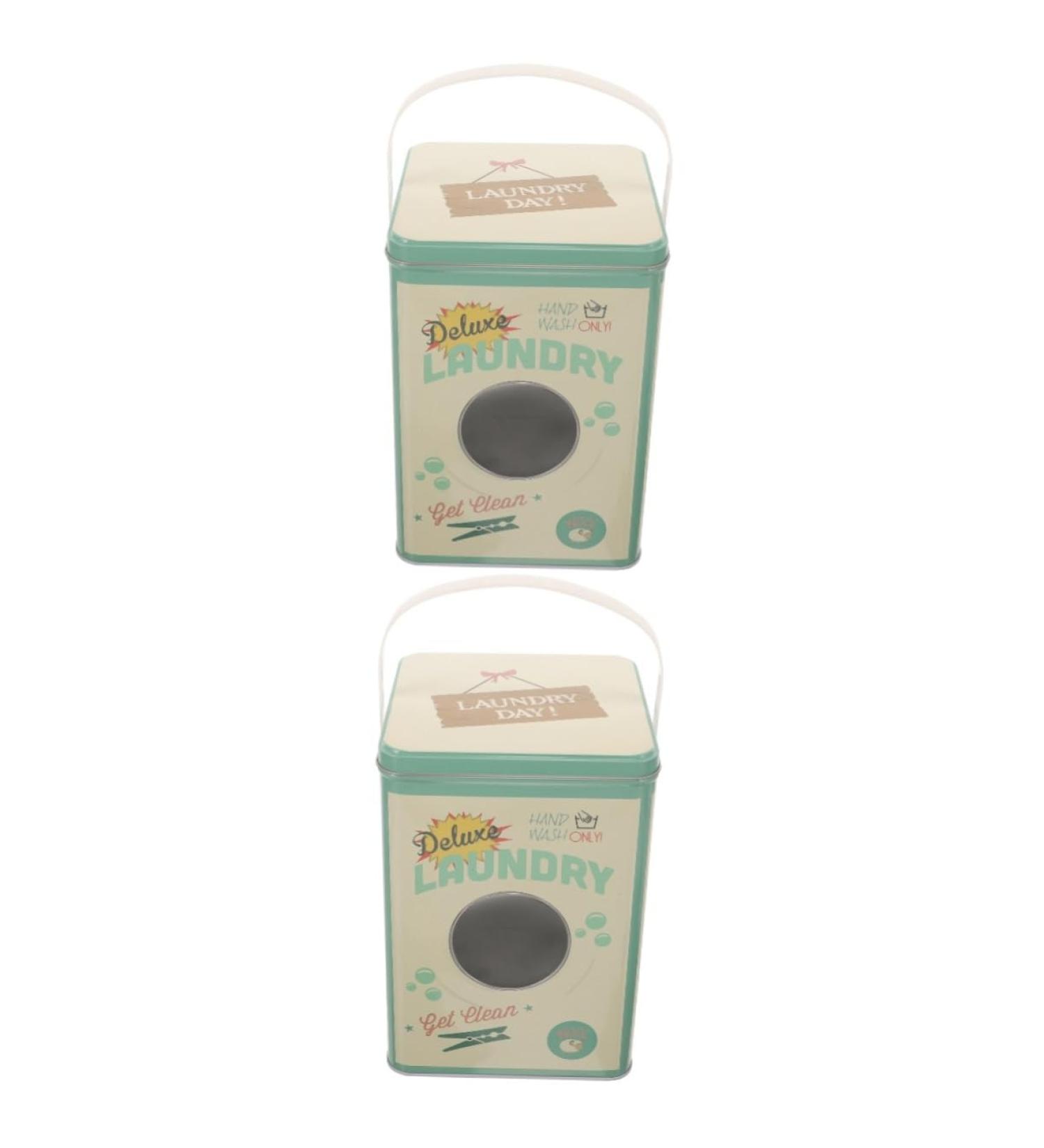 Alipis 2pcs Laundry Detergent Storage Box Washing Powder Bucket Whole Grains Plastic 22.30X15.20X15.20CMx2pcs As Shownx2pcs - Buy Online on SooperMarket.com