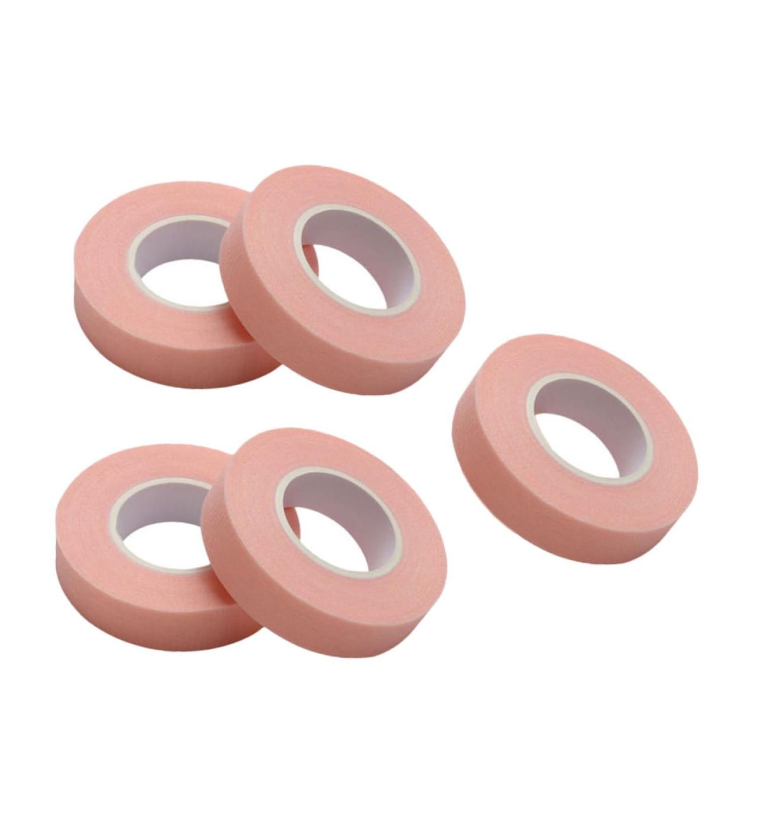 Buy FRCOLOR 5 Rolls Pink Eyelash Tape - Breathable Non-Woven Adhesive for False Lashes - Perfect for Eyelash Extensions & Separation - Buy Online on SooperMarket.com