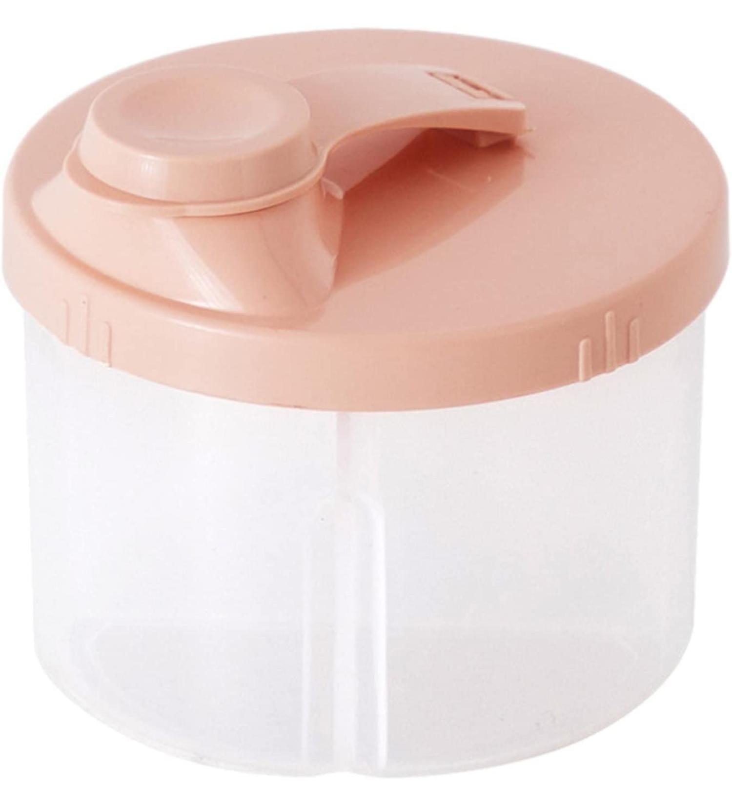 Rotating Milk Powder Dispenser | Portable Formula Storage Box with 4 Compartments | Outdoor Snack Container for Feeding Infant - Buy Now! - Buy Online on SooperMarket.com