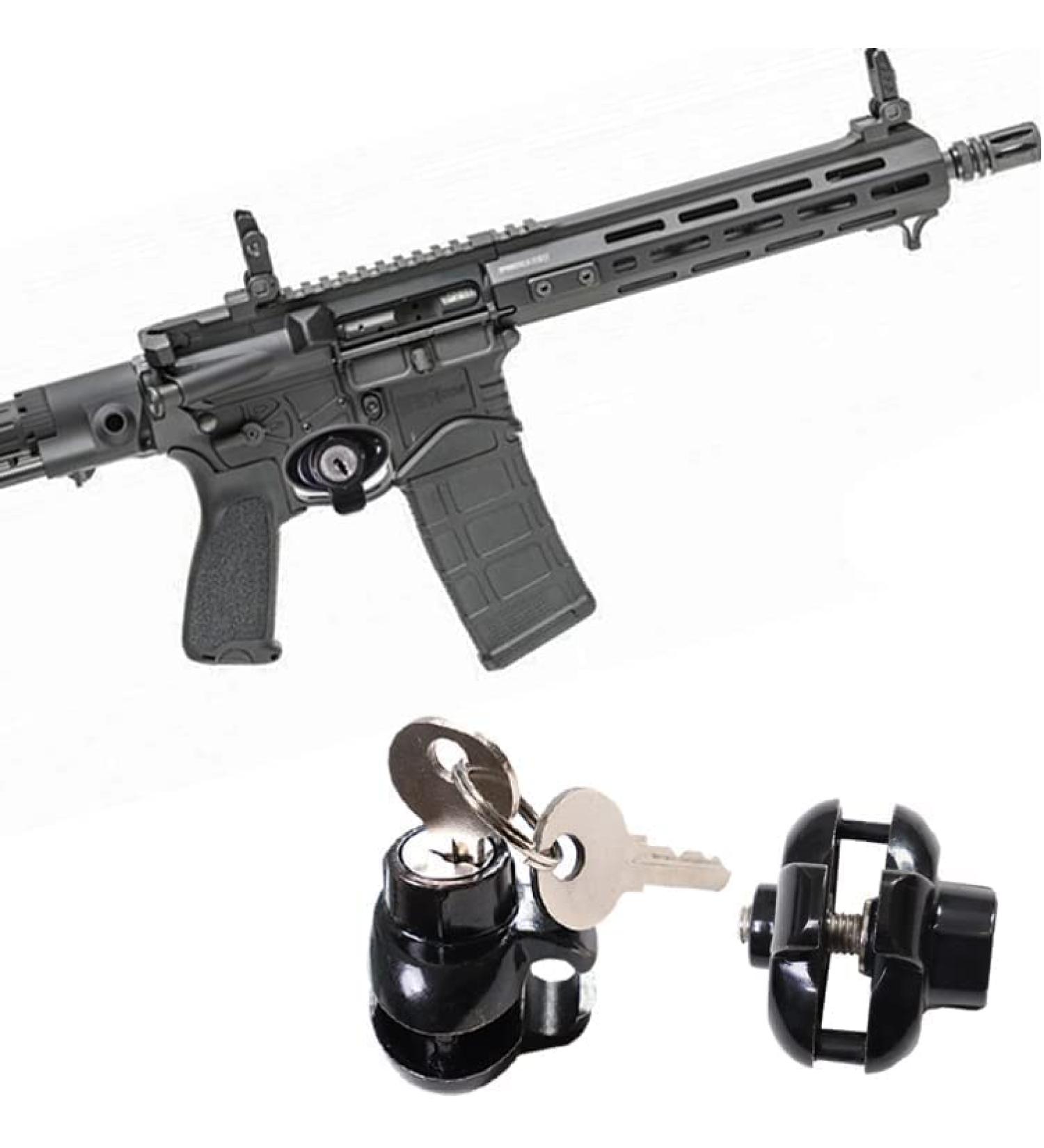 3PCs Weapons Lock - Secure Your Firearms with Keyed Trigger Locks for Rifles & Pistols - Perfect for Hunting & Shooting Accessories - Buy Online on SooperMarket.com
